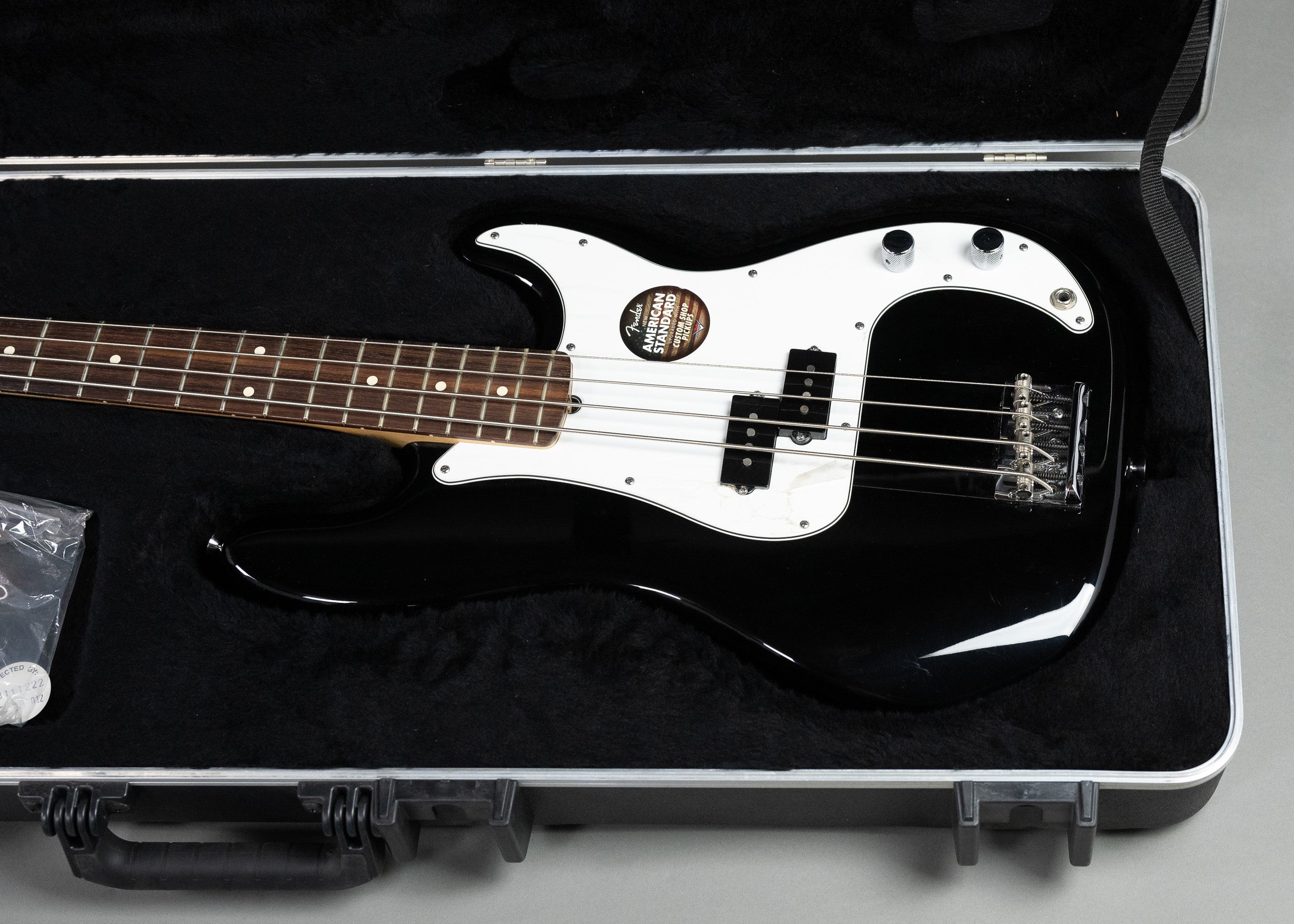 2013 Fender Standard Precision Bass (USA, Black, OHSC)