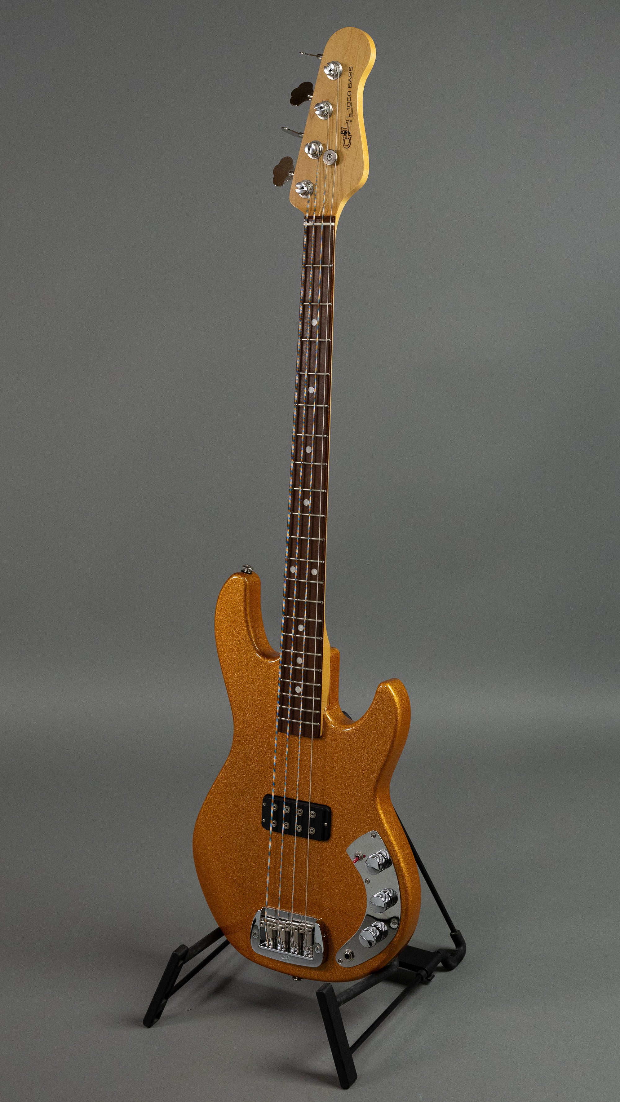 2020 G&L L-1000 Bass (Gold Sparkle, USA, HSC)