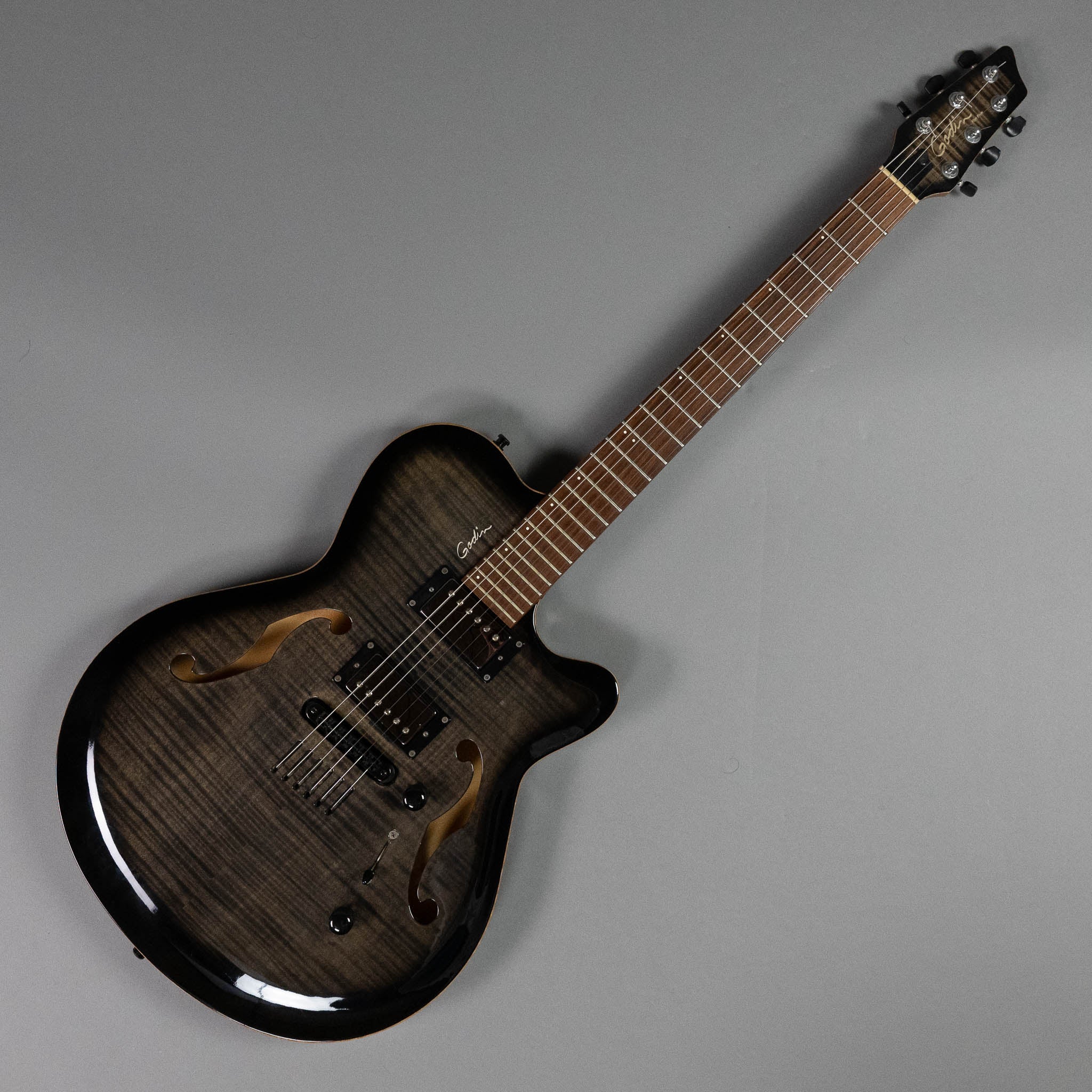 2002 Godin Flat 5 (Canada, Charcoal Burst, HSC)