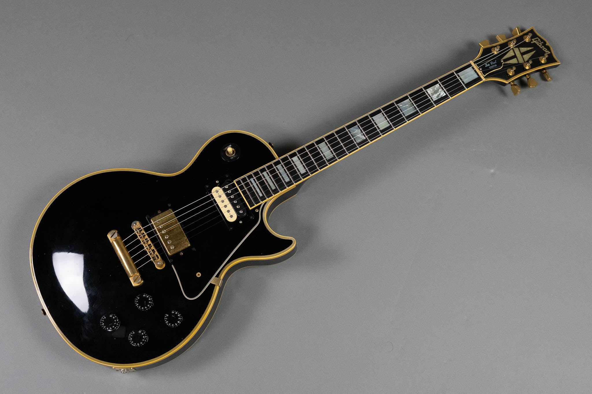 1990 Gibson Les Paul Custom (USA, Black, OHSC)