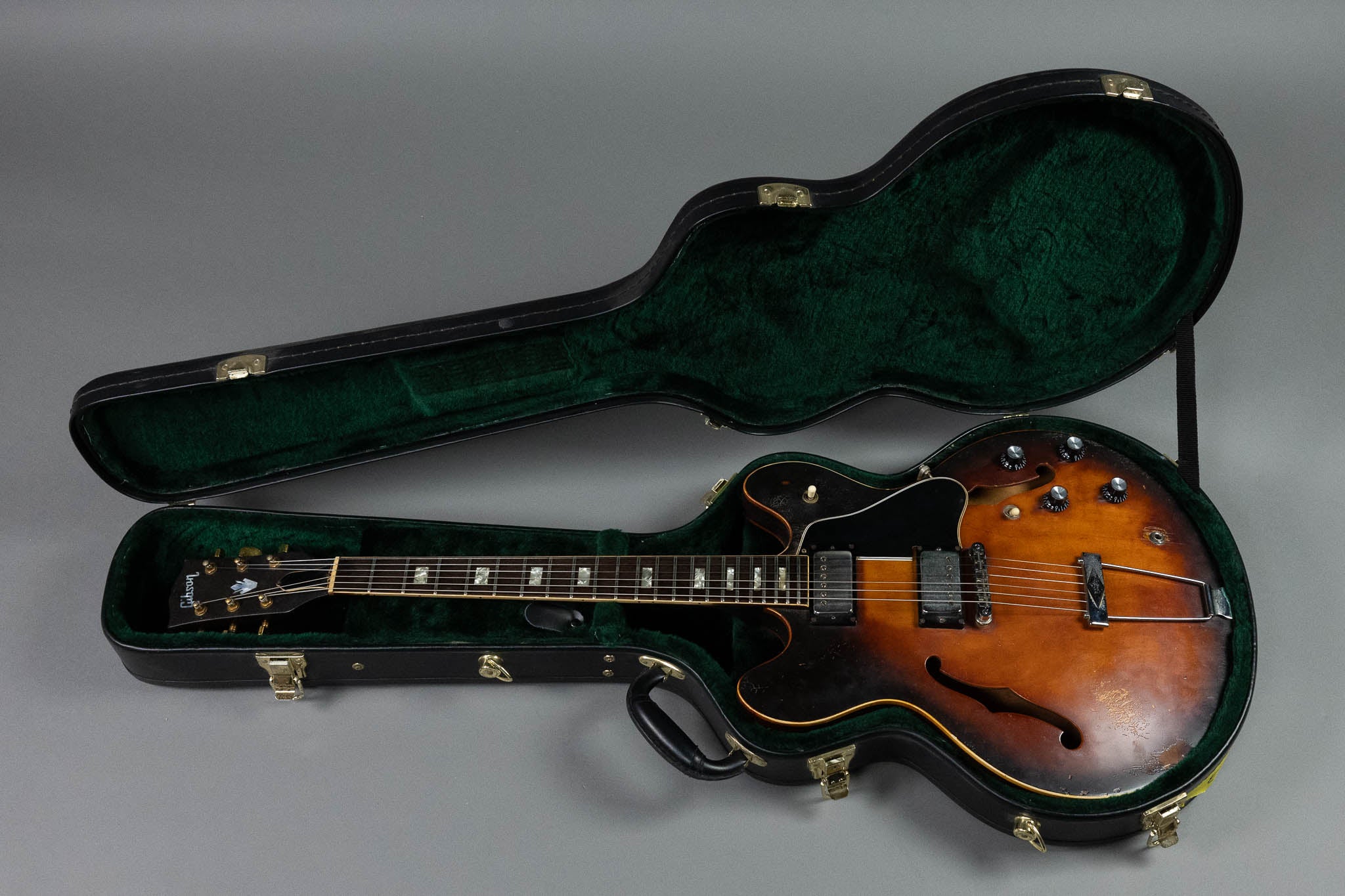 1976 Gibson ES-335TD (USA, Nicotined Sunburst, HSC)