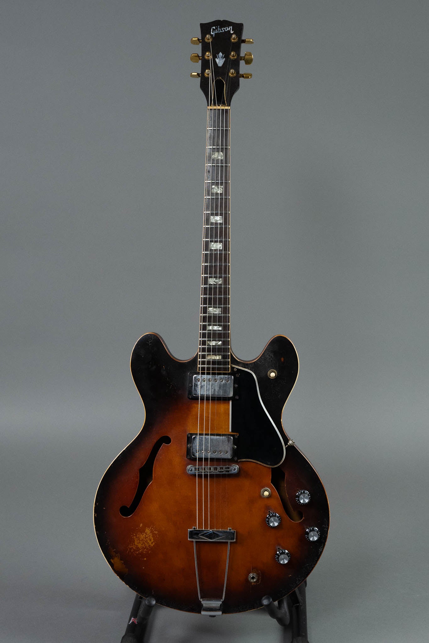 1976 Gibson ES-335TD (USA, Nicotined Sunburst, HSC)