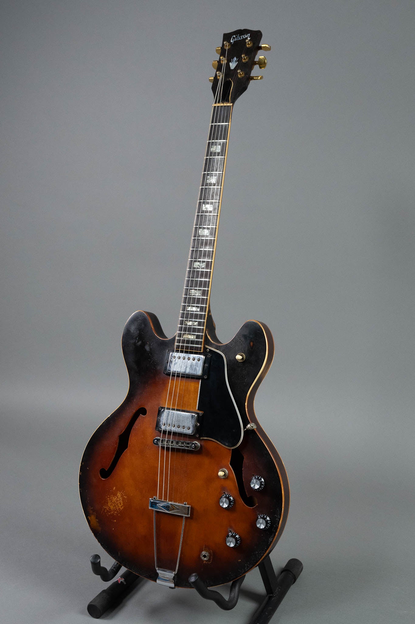 1976 Gibson ES-335TD (USA, Nicotined Sunburst, HSC)