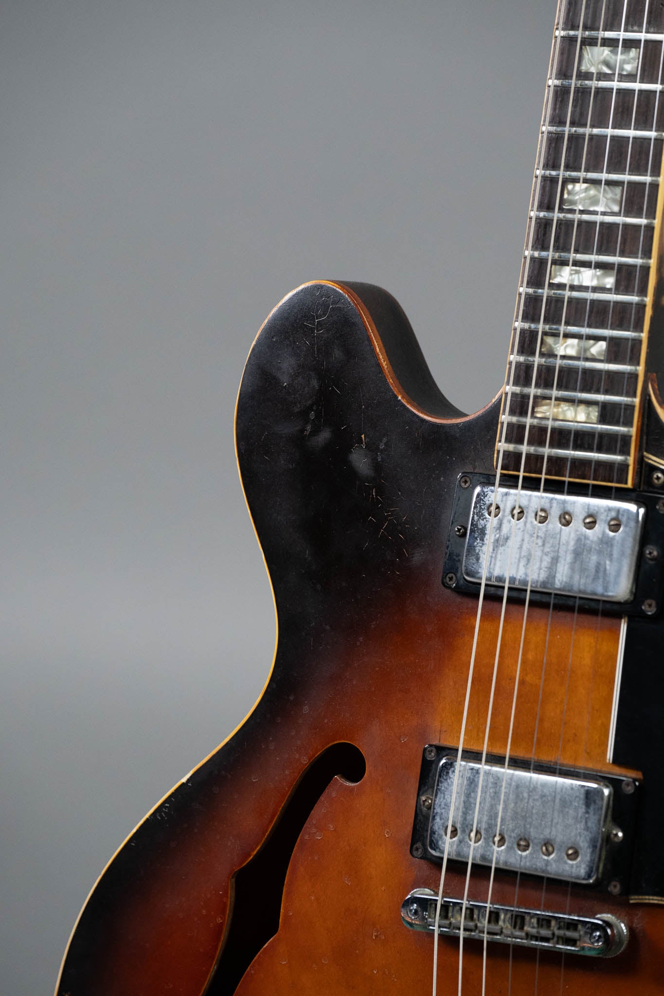 1976 Gibson ES-335TD (USA, Nicotined Sunburst, HSC)