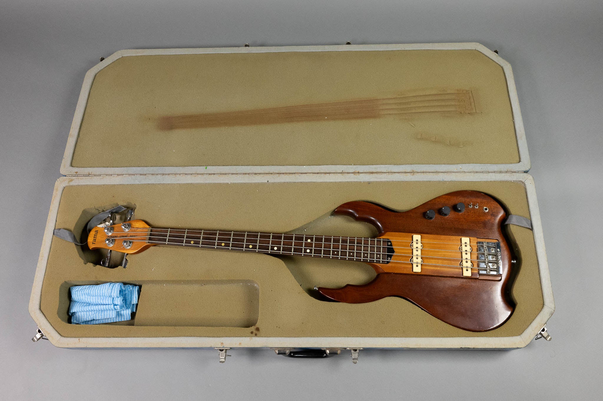 c1980s Rama Bass (Australia, Natural, Fiberglass Case)