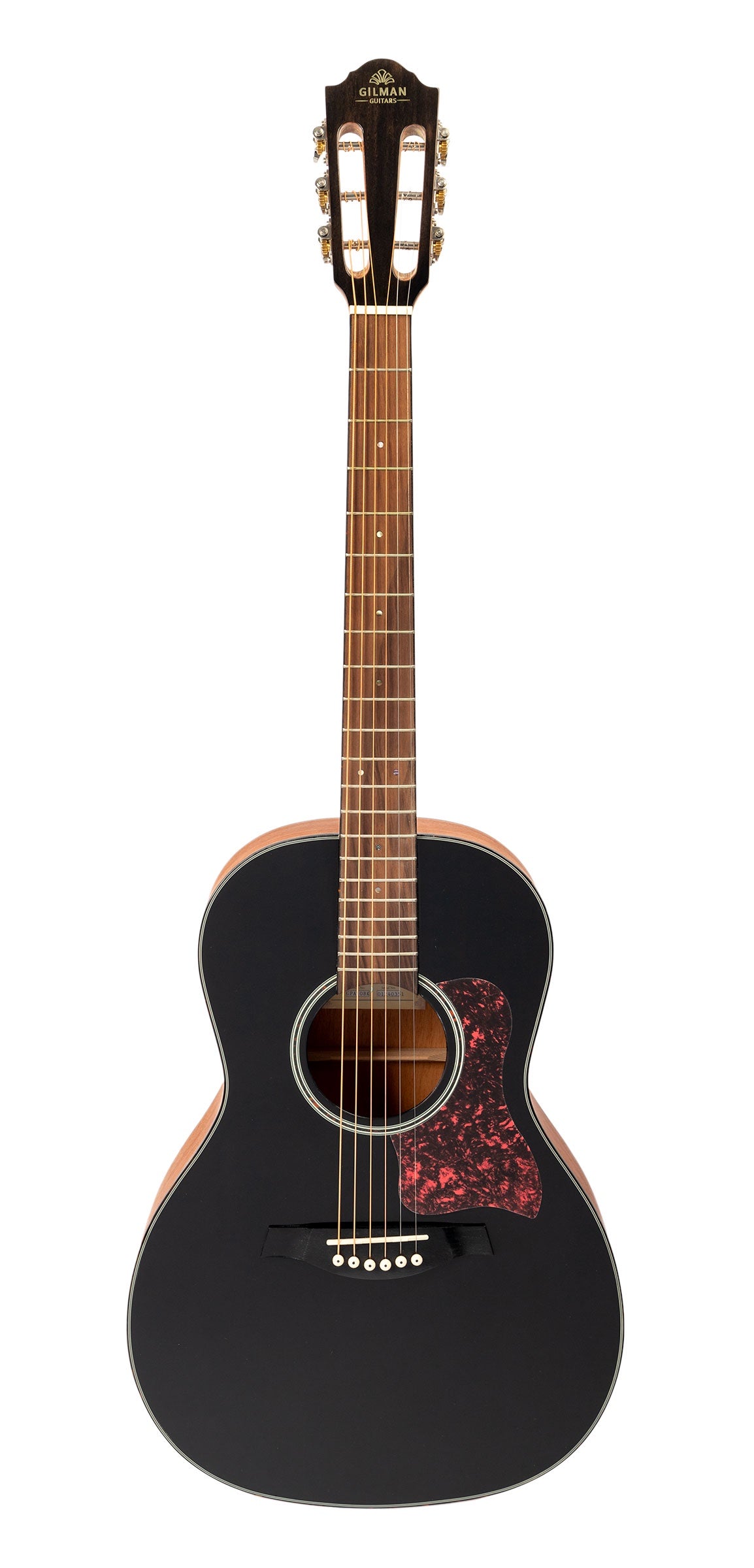 Gilman GPA10BK 00 Parlour Guitar (Black)