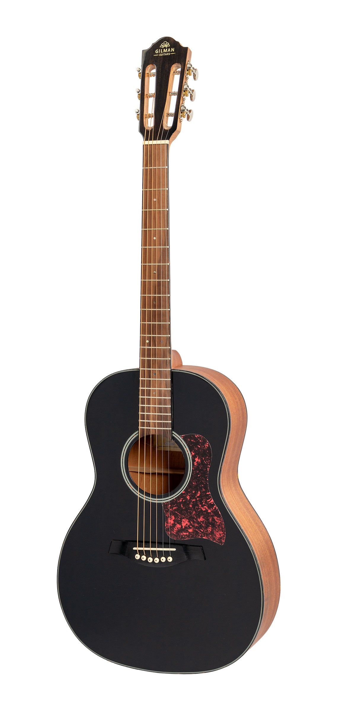 Gilman GPA10BK 00 Parlour Guitar (Black)