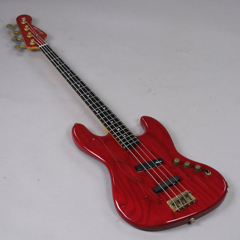 c1990s Moon JJ4 Jazz Bass (Japan, Red)