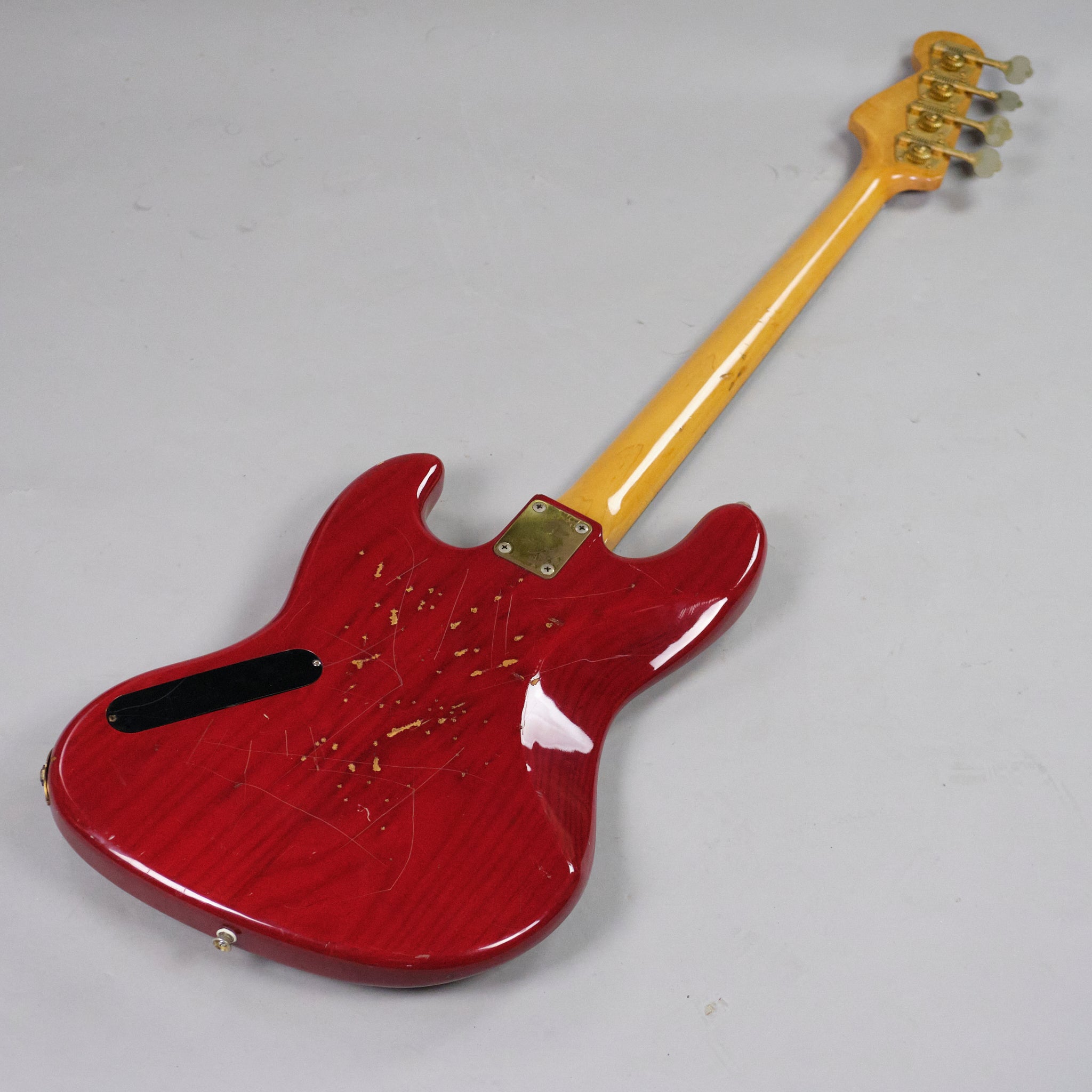 c1990s Moon JJ4 Jazz Bass (Japan, Red)* c1990s Moon JJ4 Jazz Bass (Japan, Red)*