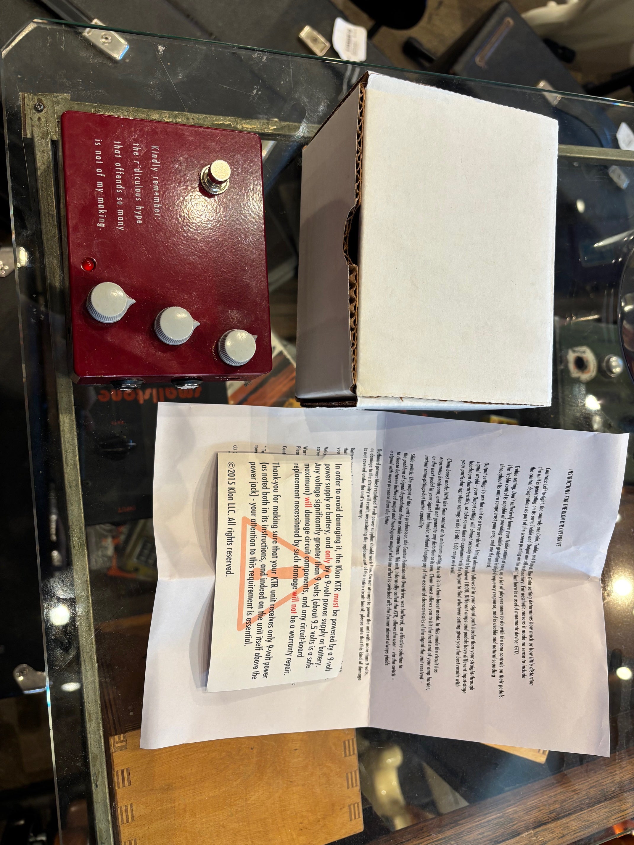 c2019 Klon KTR (USA, Box and Papers)
