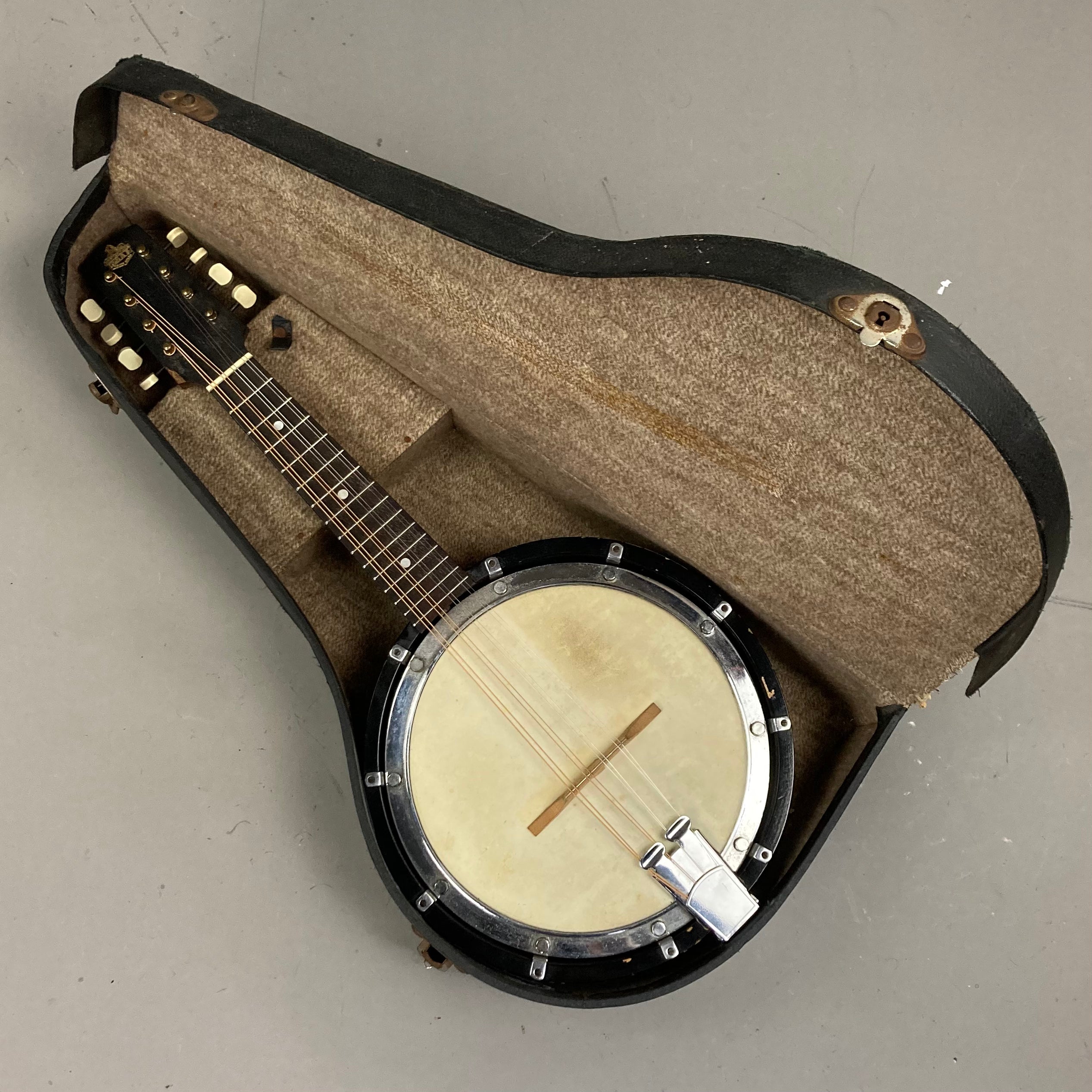 c1920s George Houghton & Sons Banjo Mandolin (England, OHSC)