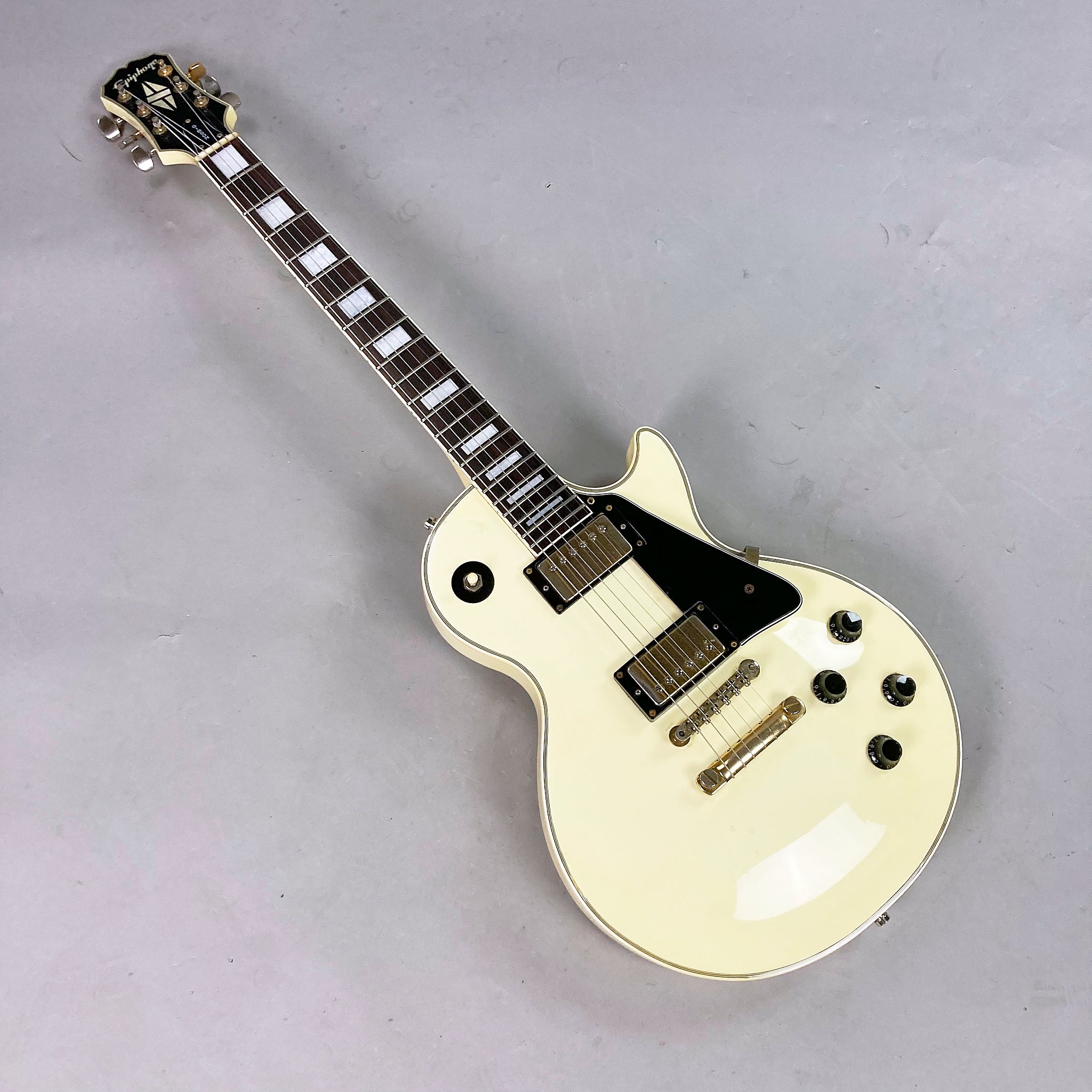 c1996 Epiphone Les Paul Custom Yamano Gakki (Japan, White, HSC)