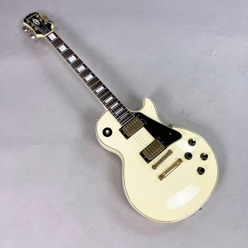 c1996 Epiphone Les Paul Custom Yamano Gakki (Japan, White, HSC)