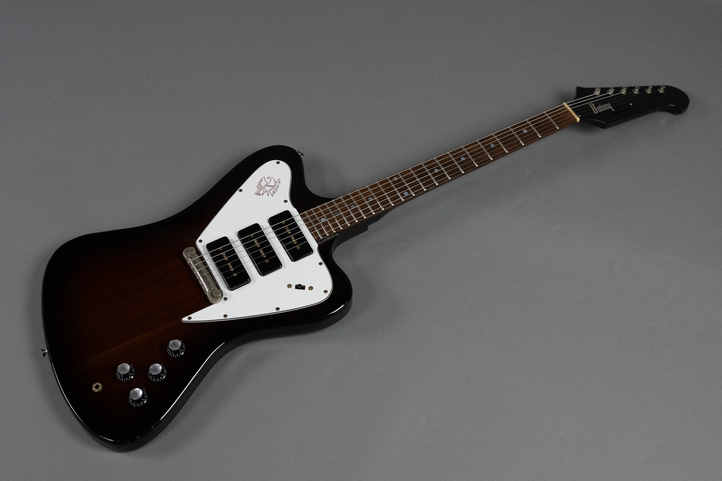 c1980 Burny FB-85 3 Pickup Non-Reverse Firebird (Japan, Sunburst)