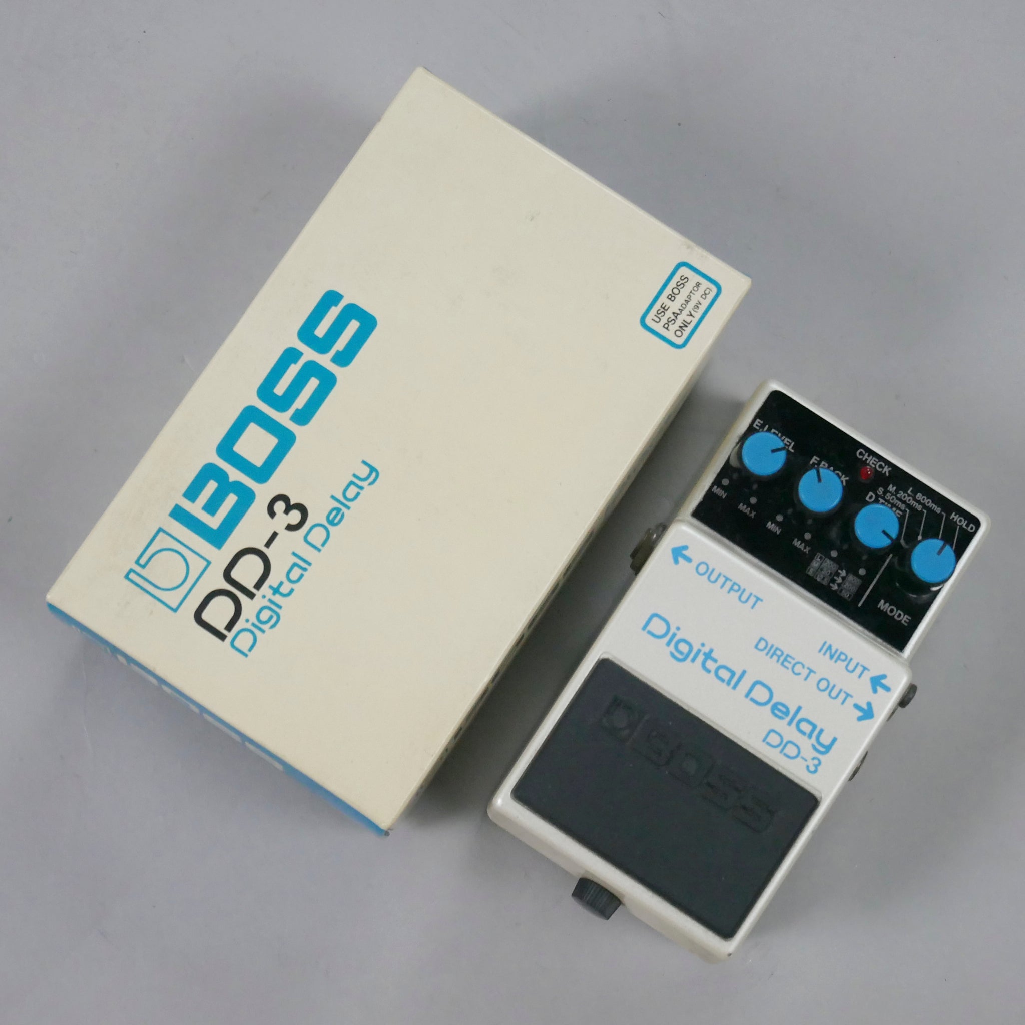 1989 Boss DD-3 Digital Delay (Japan, Blue Label, Box)