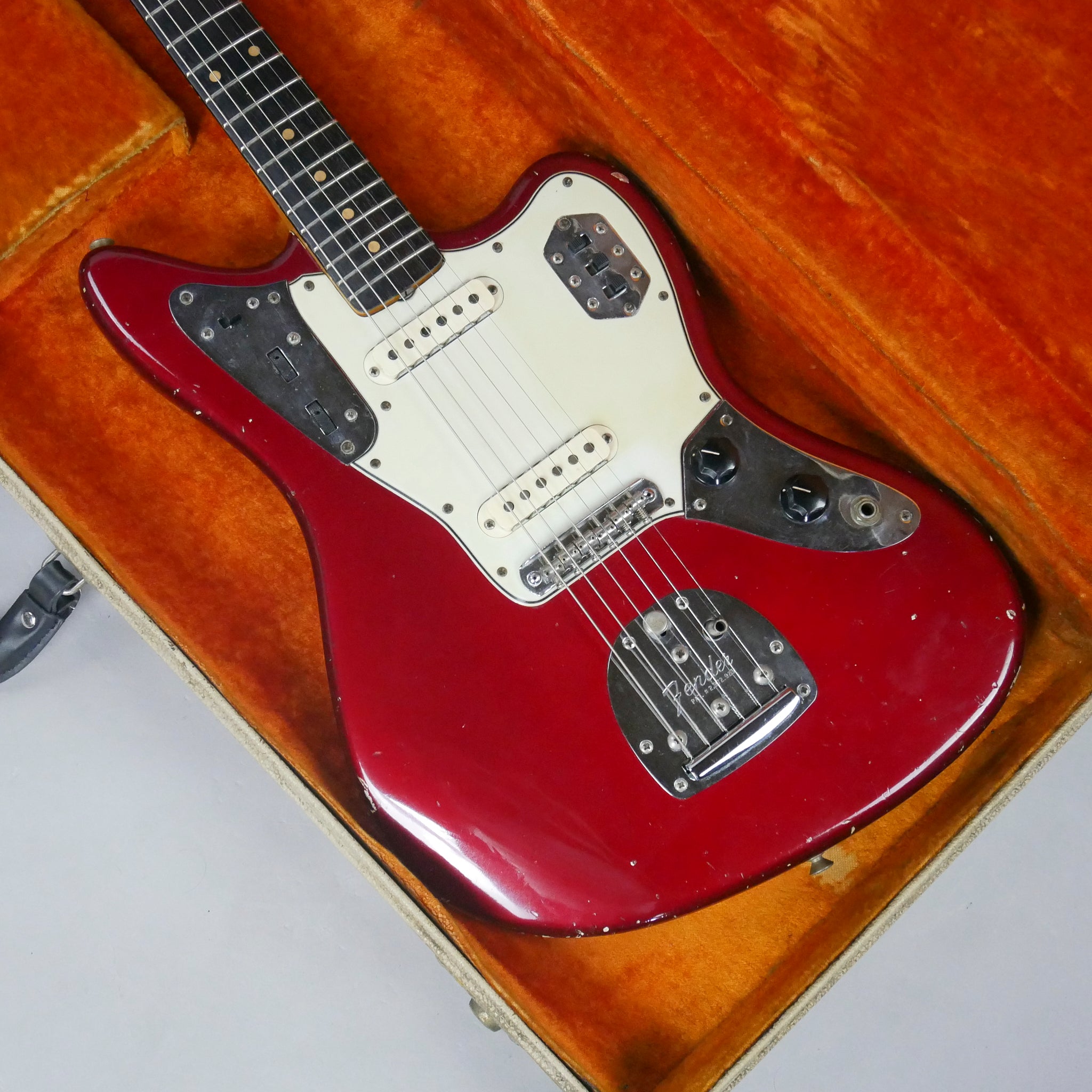 1964 Fender Jaguar (USA, Candy Apple Red, OHSC)