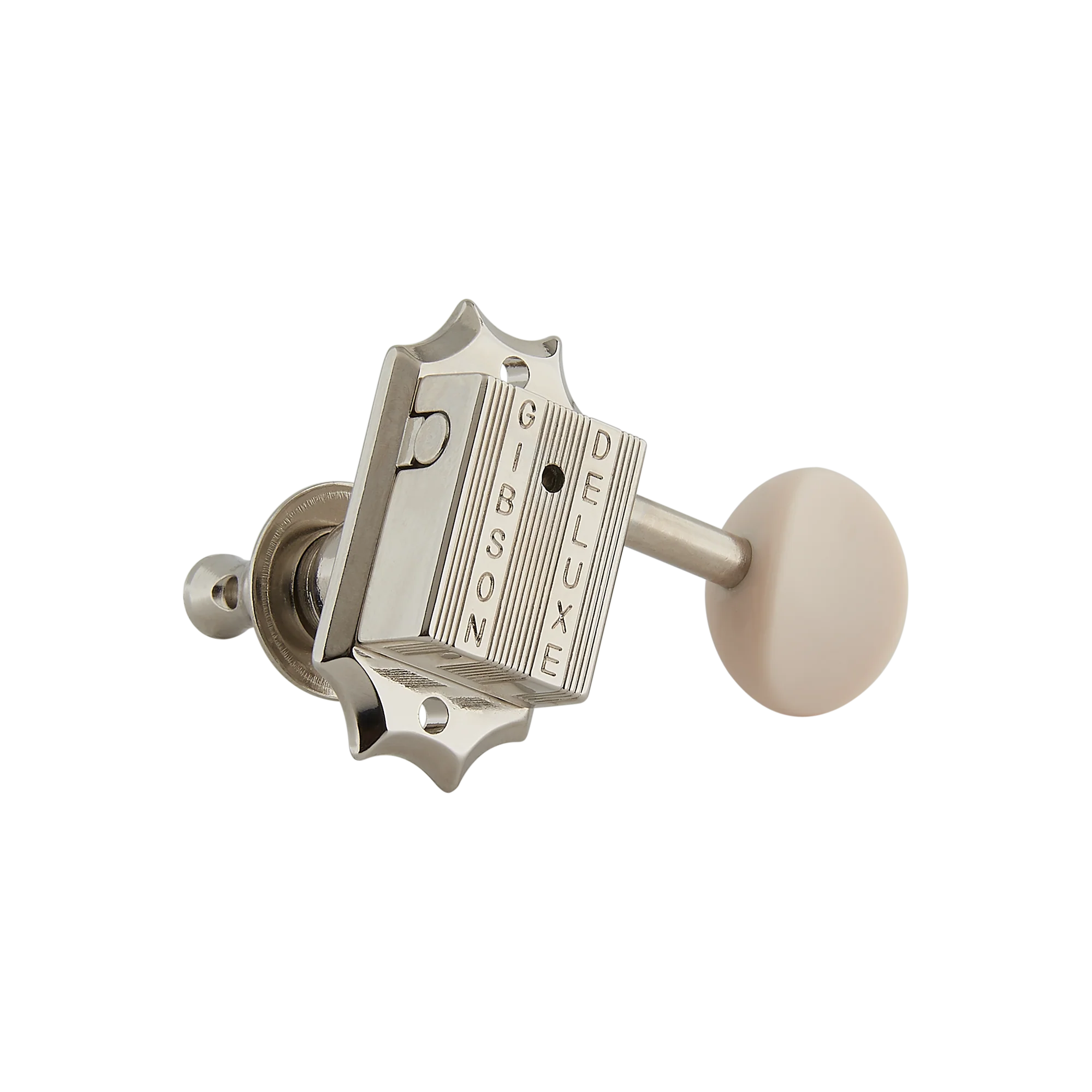 Gibson Deluxe White Button Tuner Set (Vintage Nickel)
