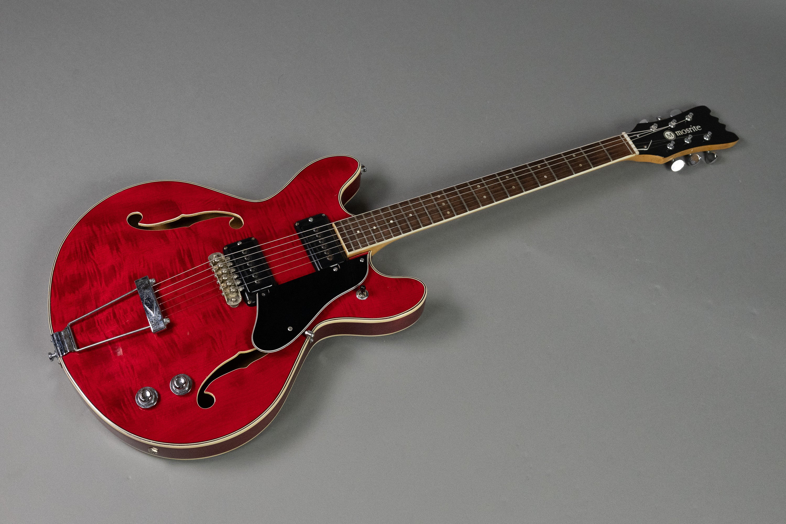 c1970s Mosrite Avenger Semi Hollow Red (Japan, Cherry Red)