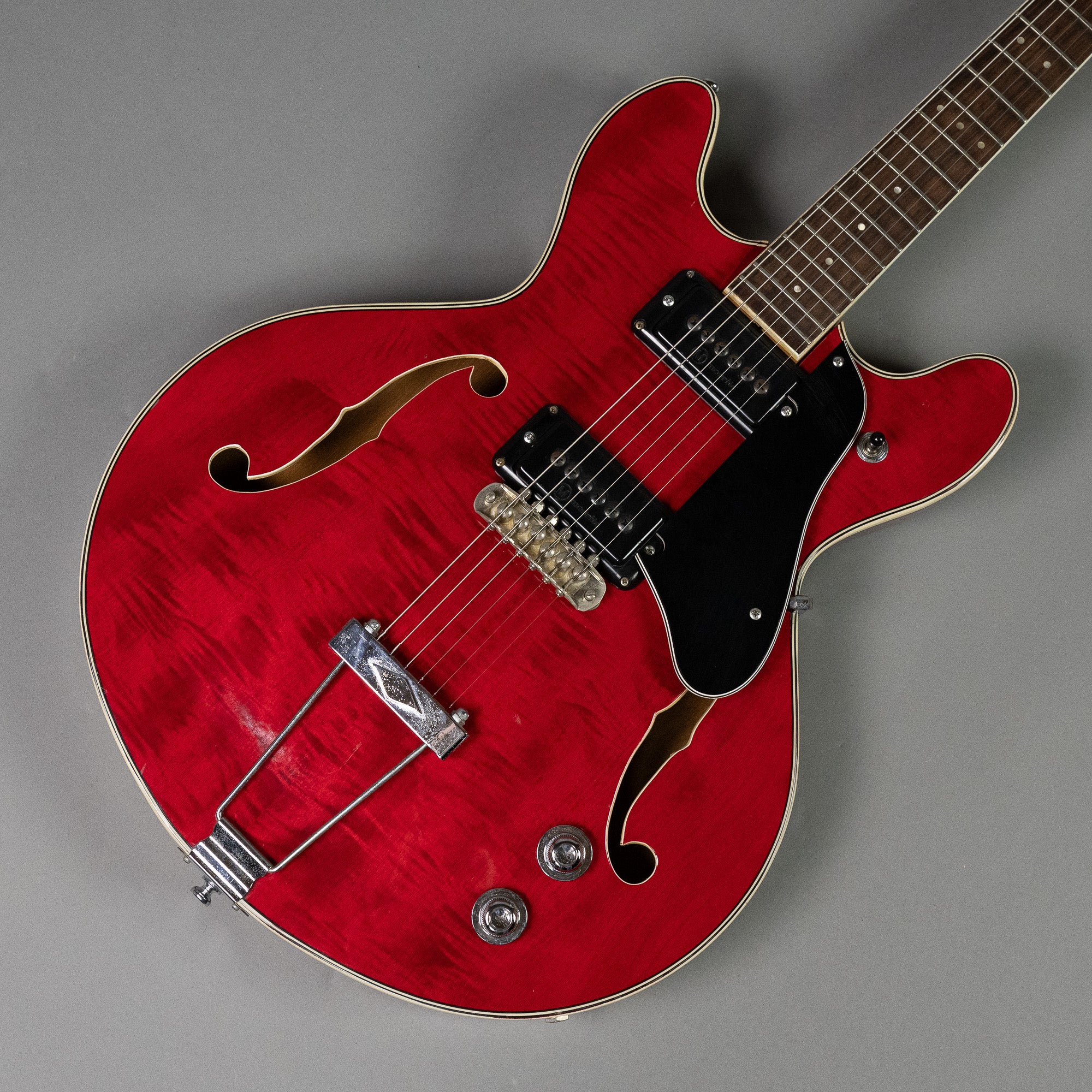 c1970s Mosrite Avenger Semi Hollow Red (Japan, Cherry Red)