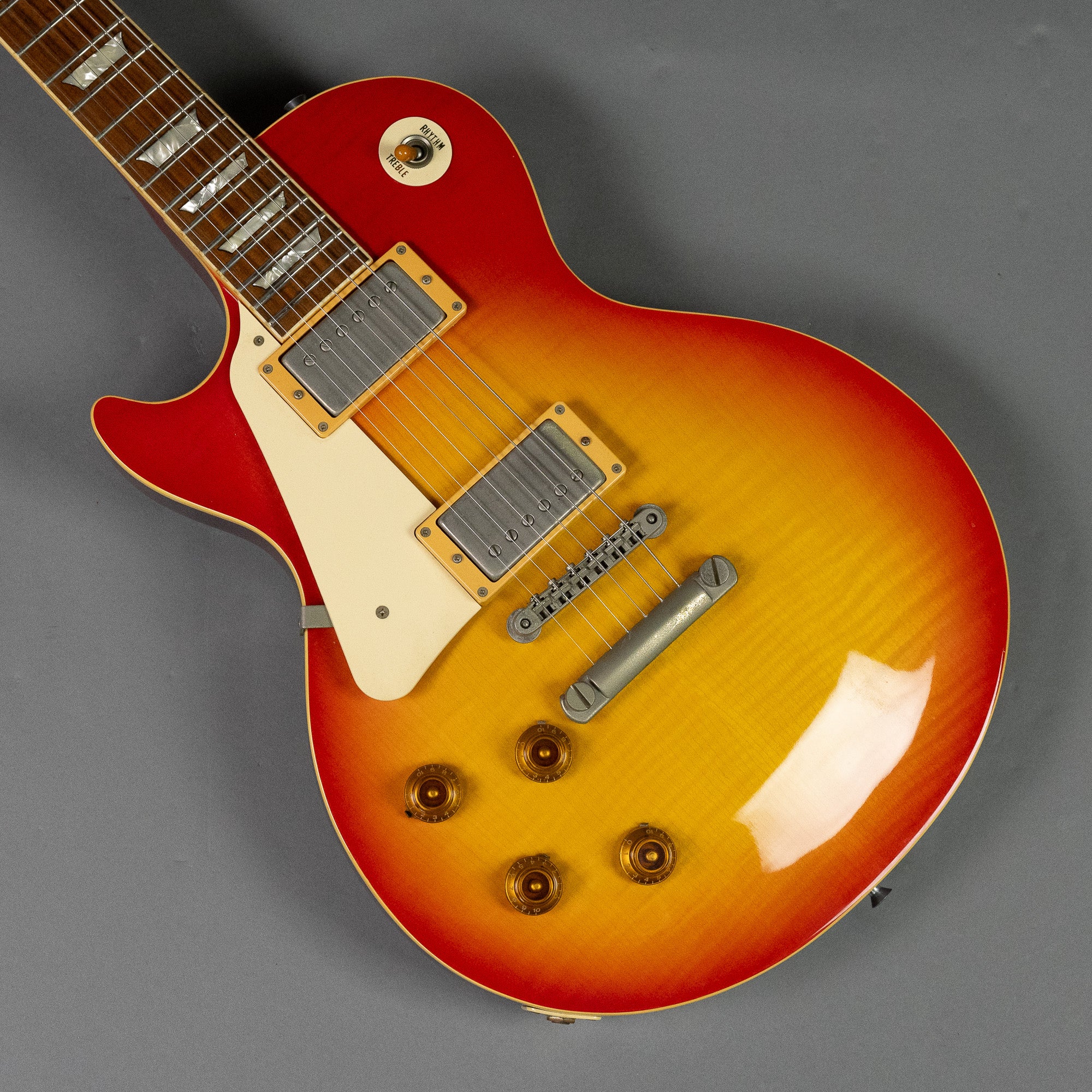 c1980s Burny Super Grade 'Les Paul' (Left Handed, Japan, Cherryburst)