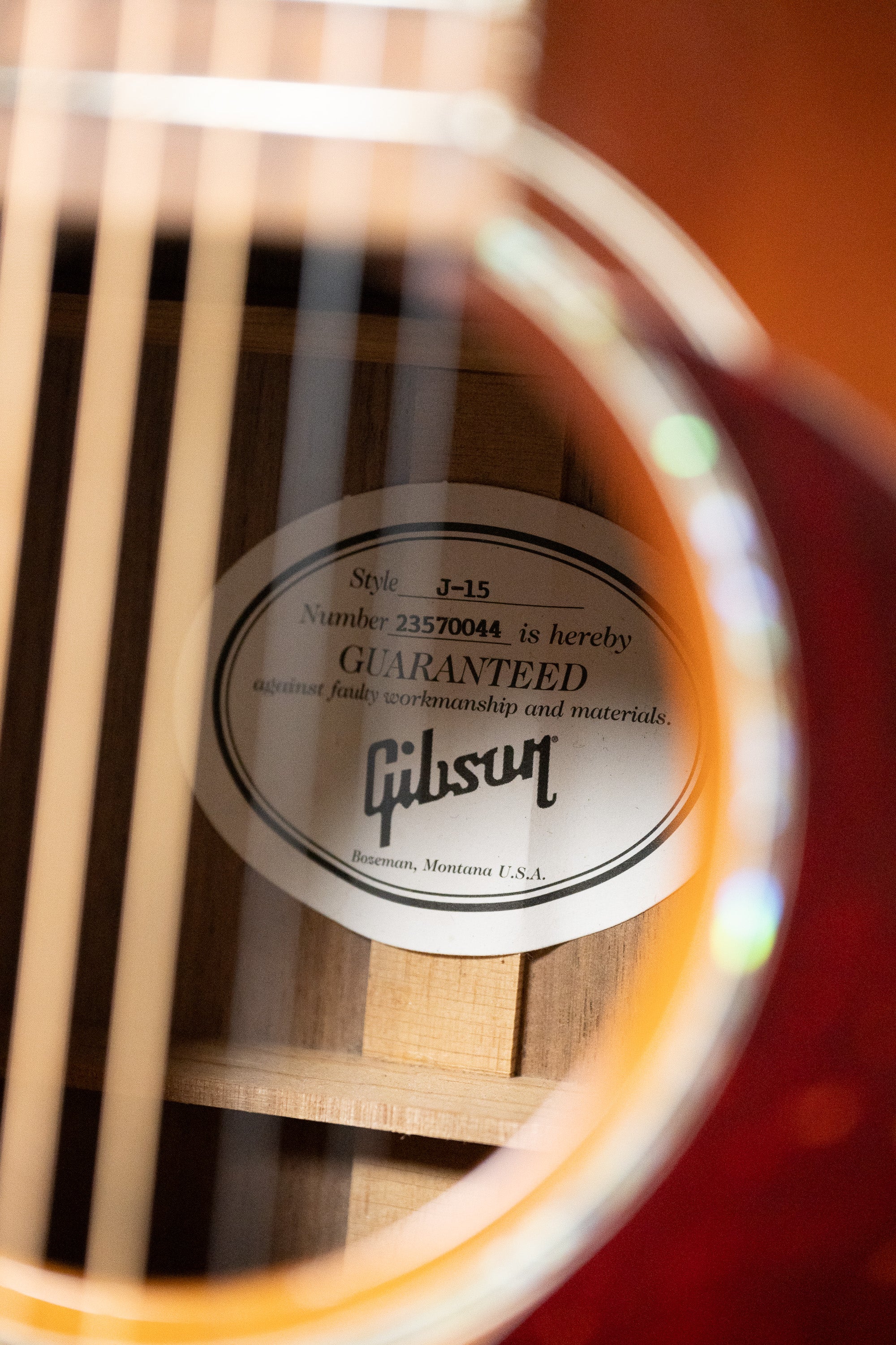 2020 Gibson J-15  Standard (USA, Walnut Burst, OHSC)