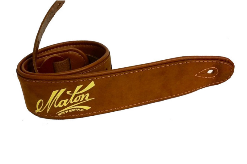 Maton 2.5 Soft Leather Padded Strap (Brown)