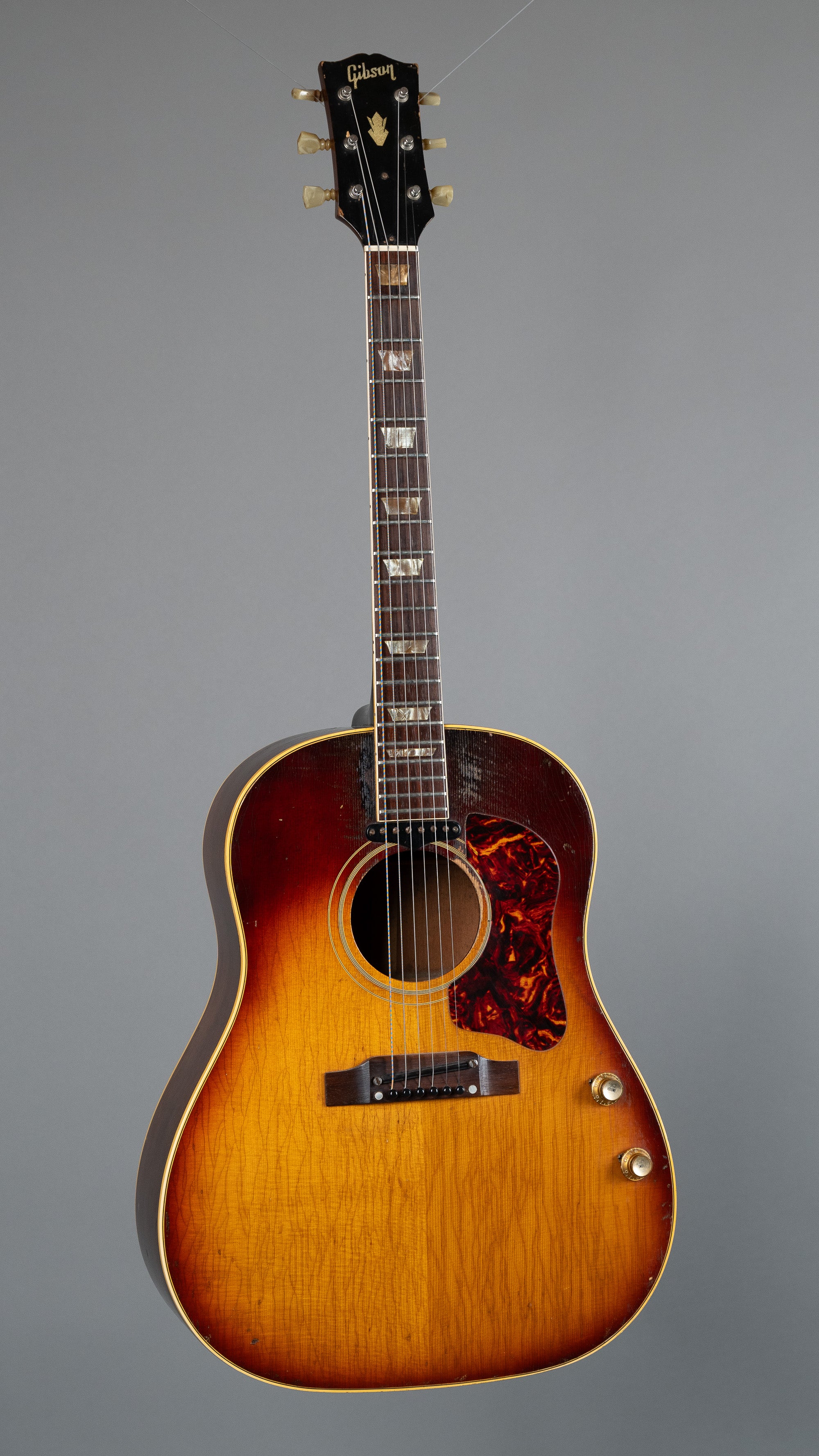 1964 Gibson J-160E (USA, Sunburst, Pickup, HSC)