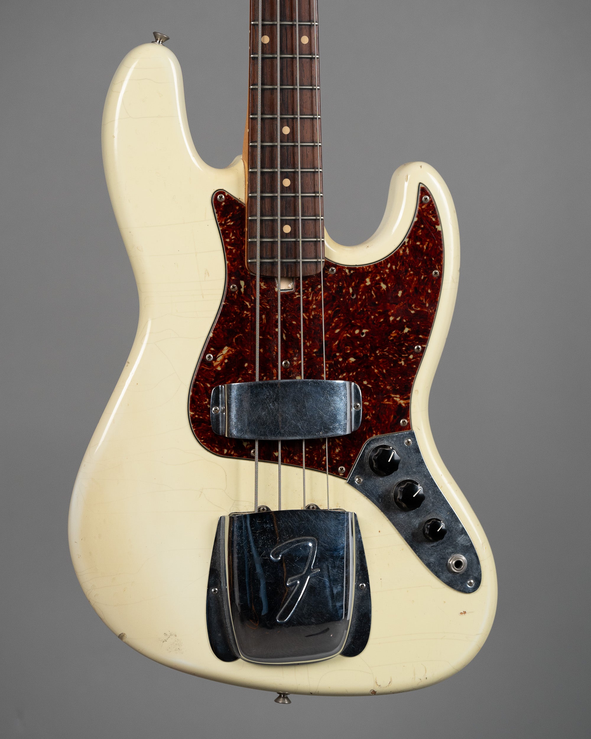 2004 Fender Custom Shop '64 Jazz Bass Relic (USA, Olympic White, OHSC)