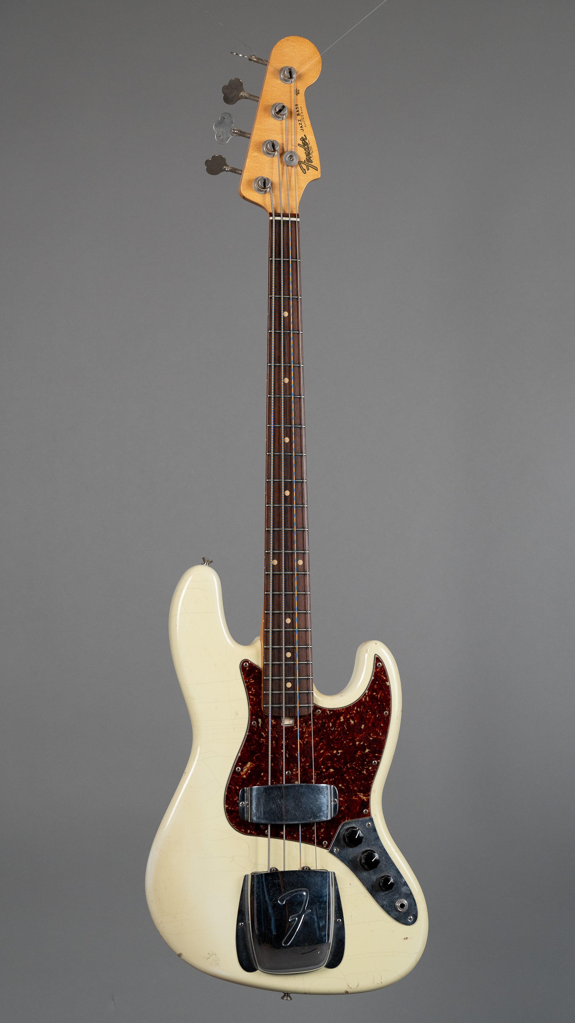 ベース Fender Custom Shop '64 Jazz Bass 2004 2004 Fender Custom Shop '64 Jazz Bass Relic (USA, Olympic White, OHSC)