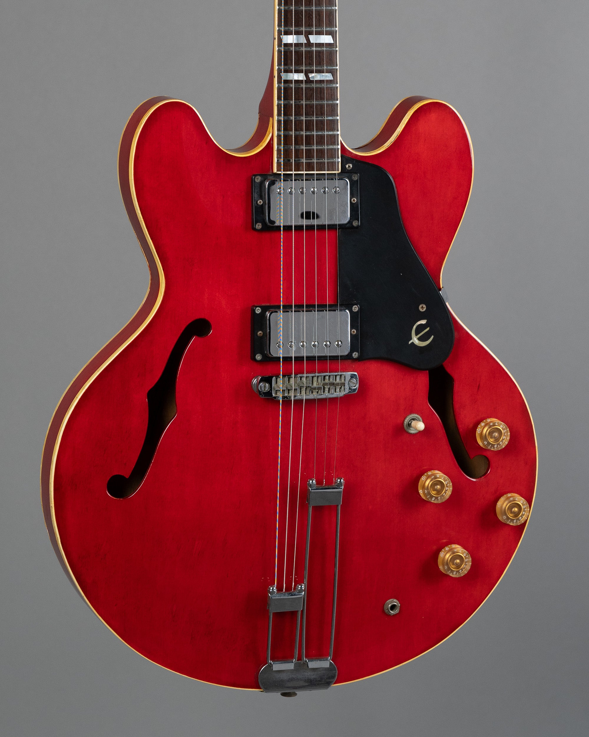 c1975 Epiphone Riviera (Japan, Cherry, OHSC)