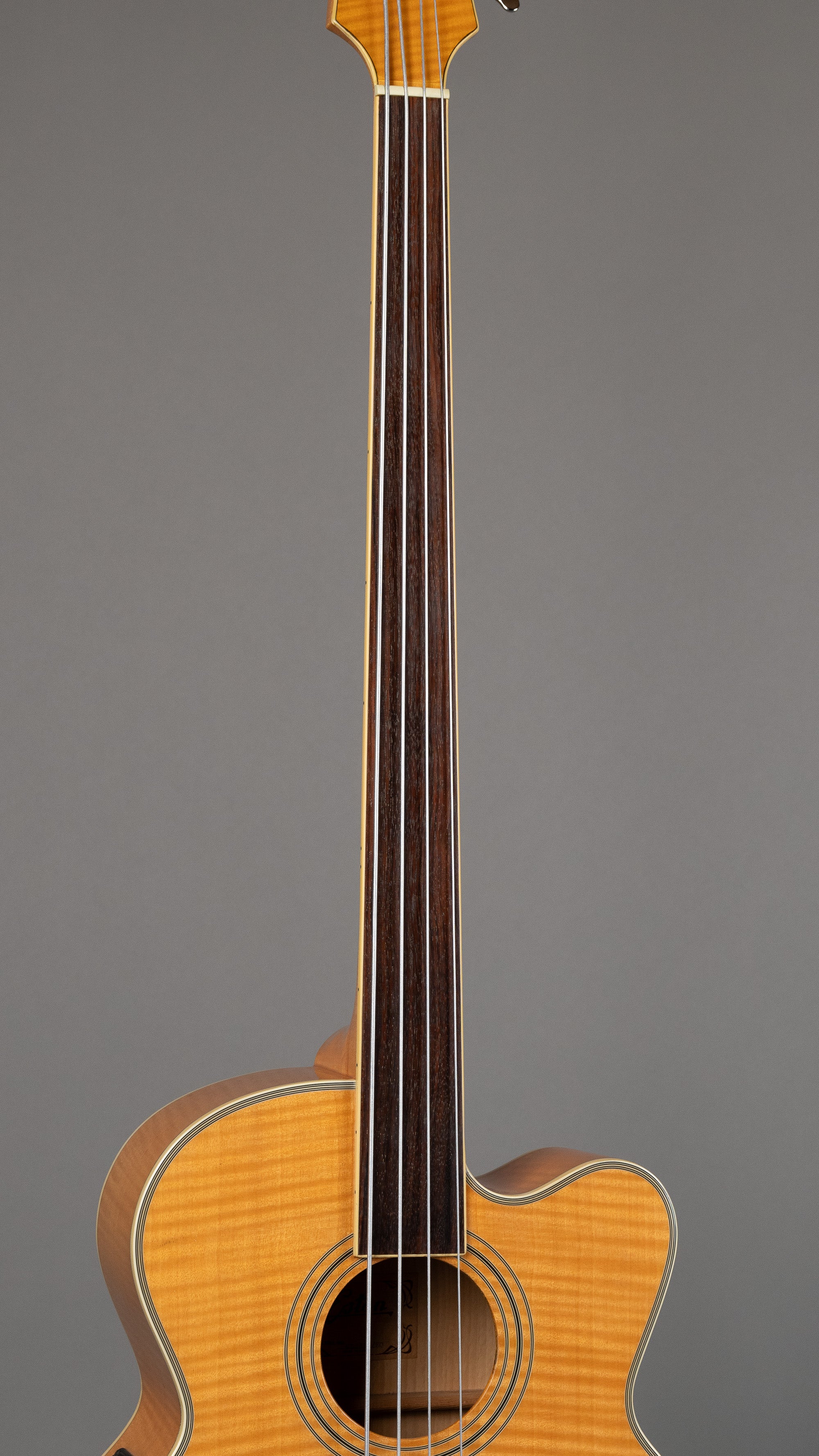 c1991 Eston WB833C/EQ Fretless Acoustic Bass (Korea, Natural)