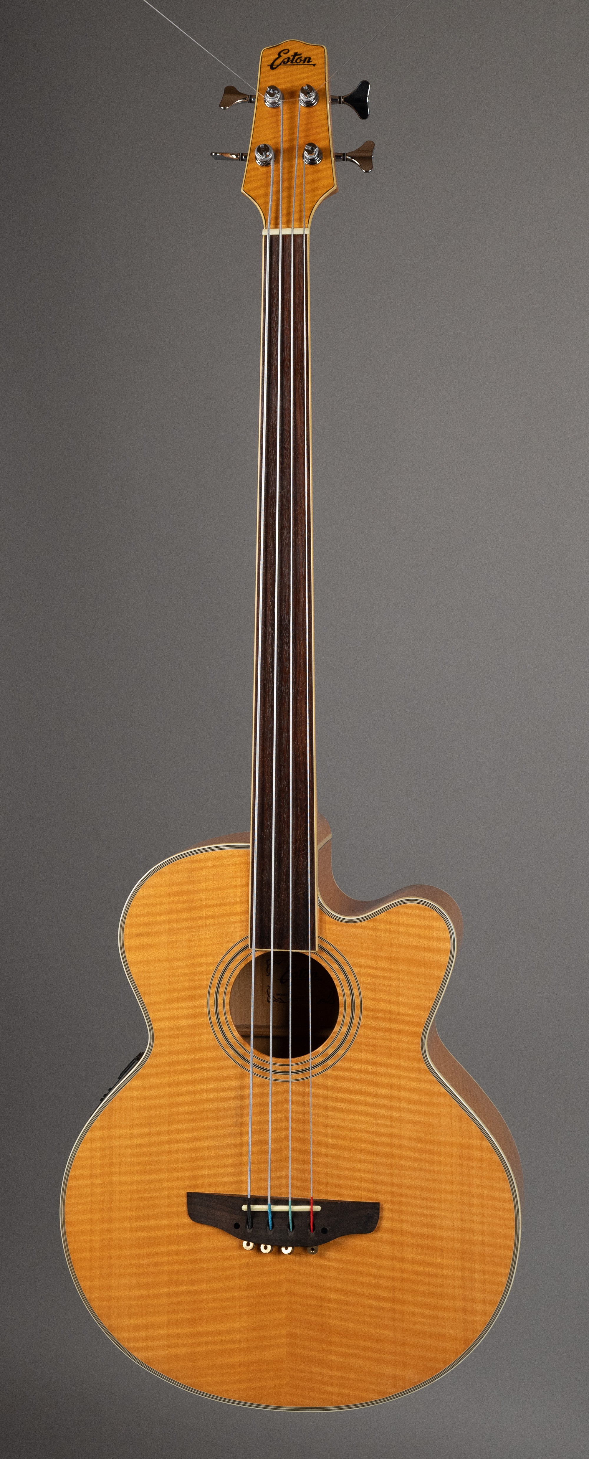 c1991 Eston WB833C/EQ Fretless Acoustic Bass (Korea, Natural)