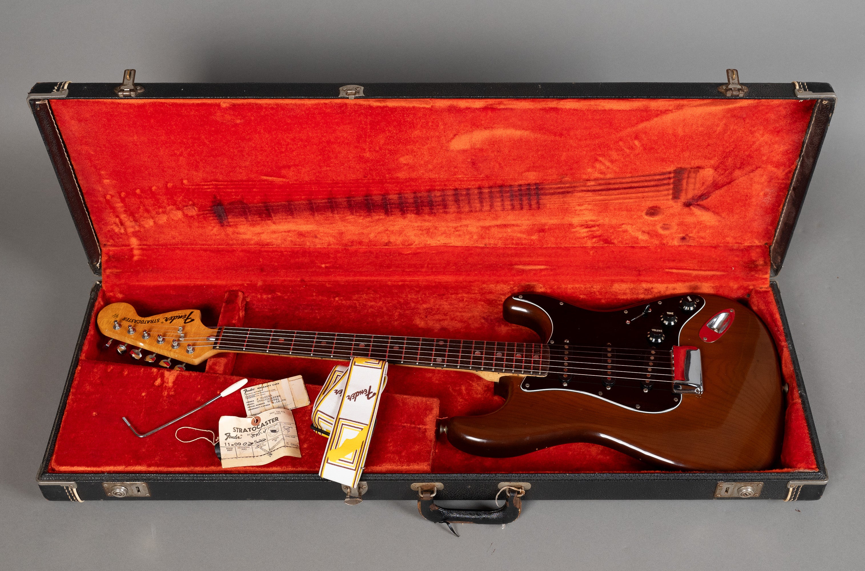 1975 Fender Stratocaster (USA, Mocha, OHSC)