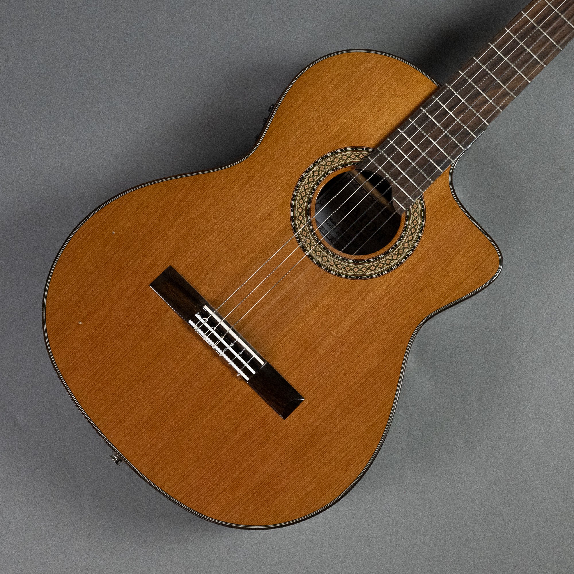 2021 Katoh MCG80CAE Classical Guitar (China, Solid Cedar Top, Cutaway & Pickup)