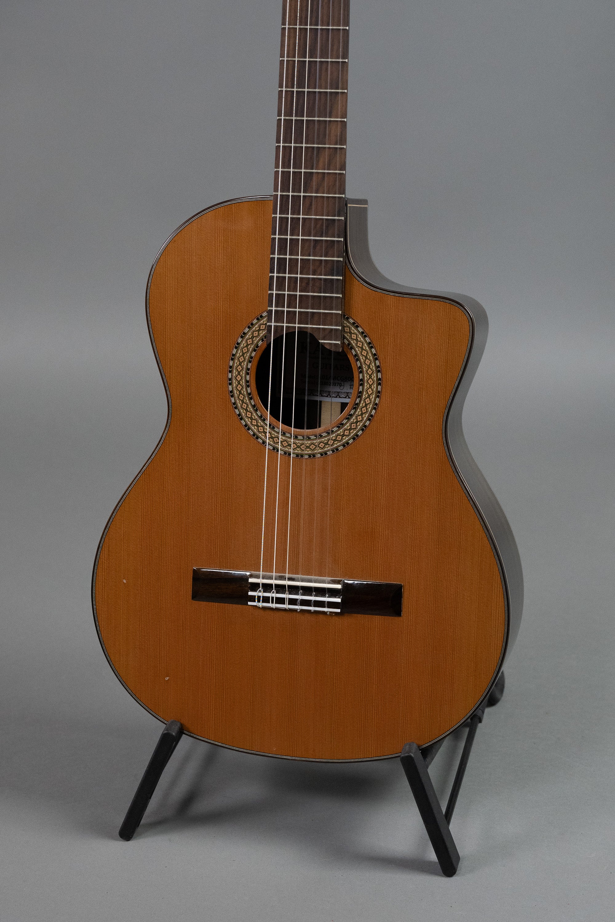 2021 Katoh MCG80CAE Classical Guitar (China, Solid Cedar Top, Cutaway & Pickup)