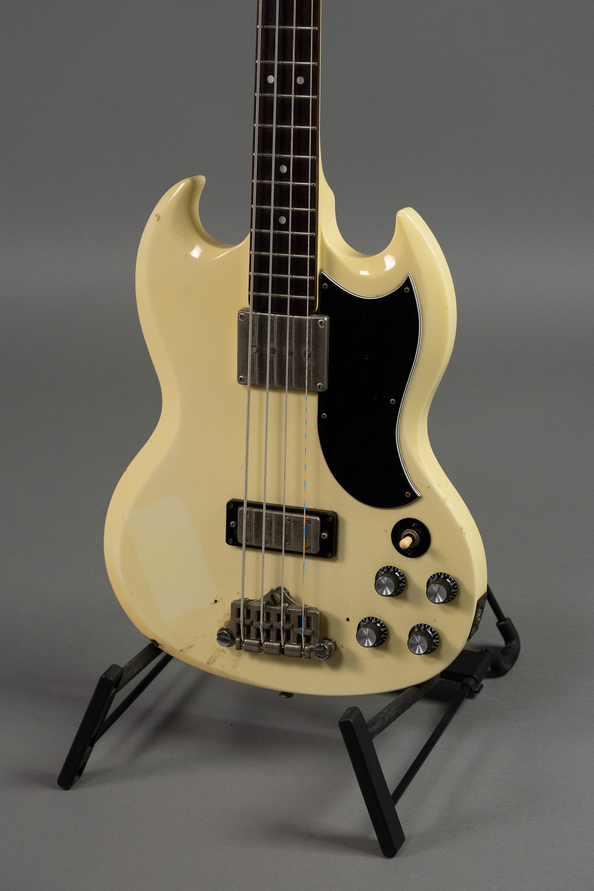 1987 Greco EB-3 SG Bass (Japan, White)