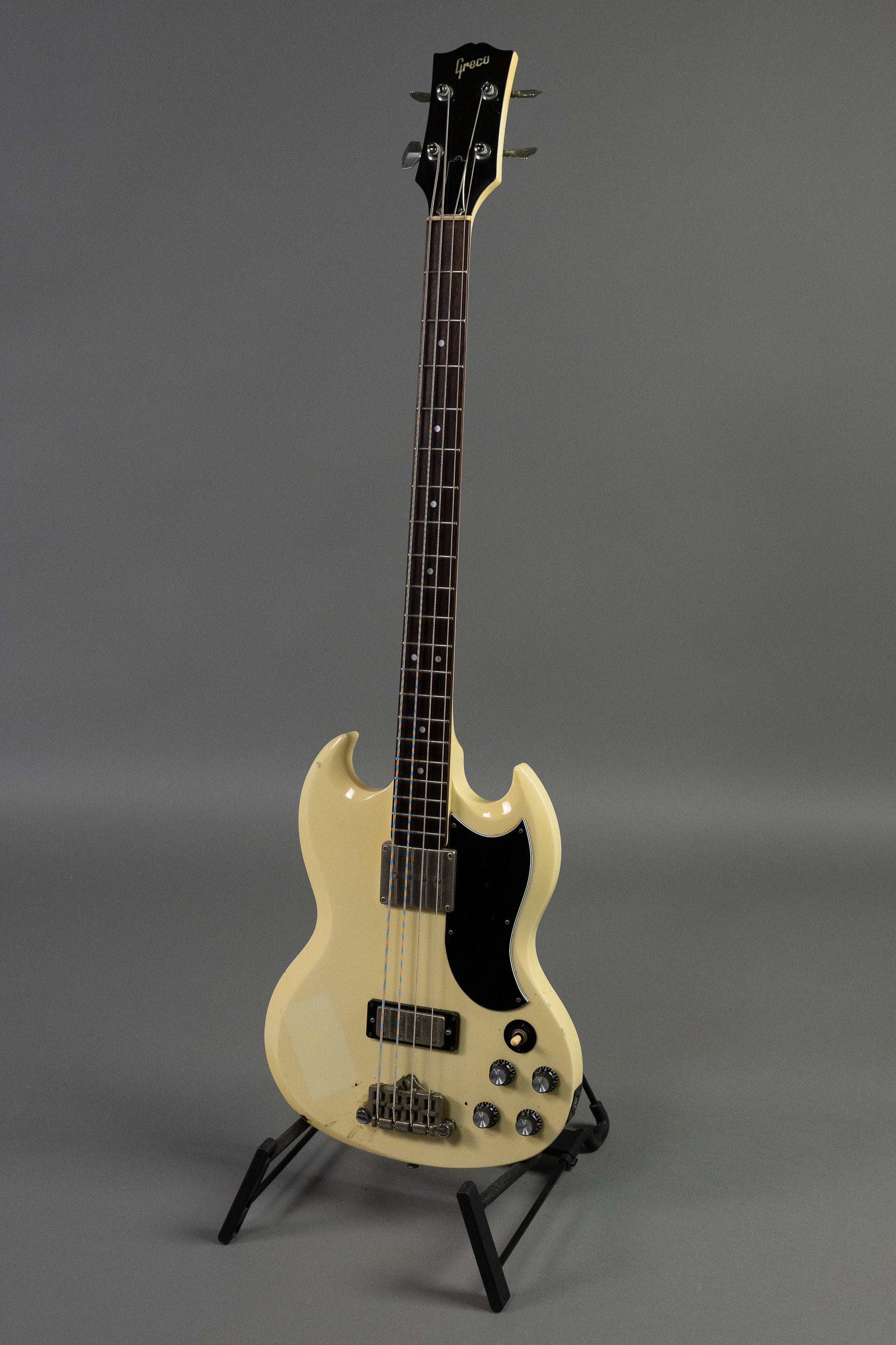 1987 Greco EB-3 SG Bass (Japan, White)