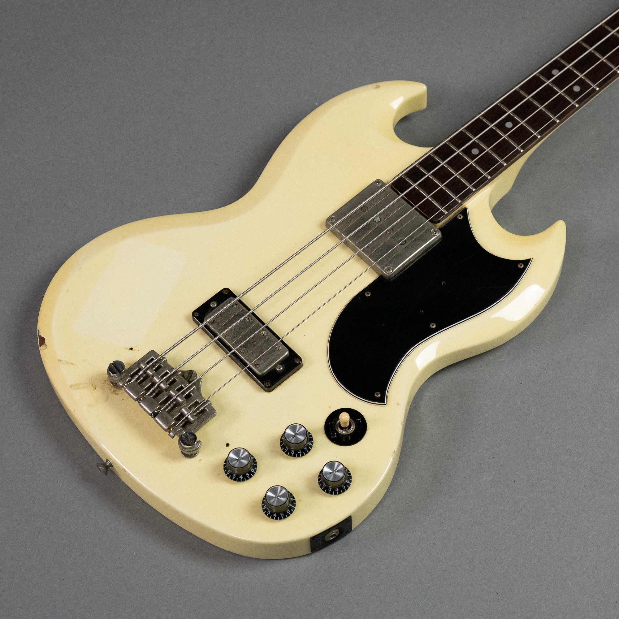 1987 Greco EB-3 SG Bass (Japan, White)