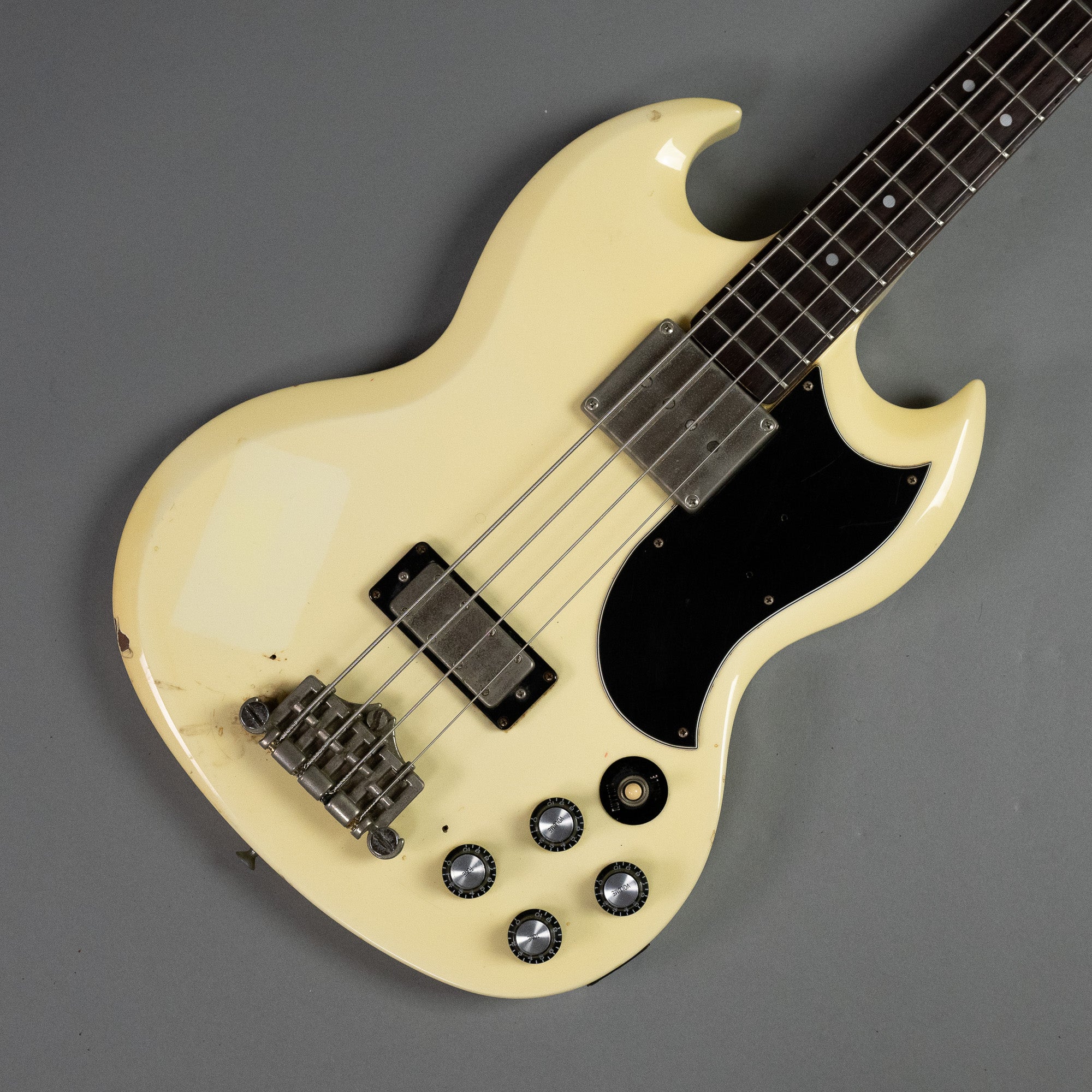 1987 Greco EB-3 SG Bass (Japan, White)