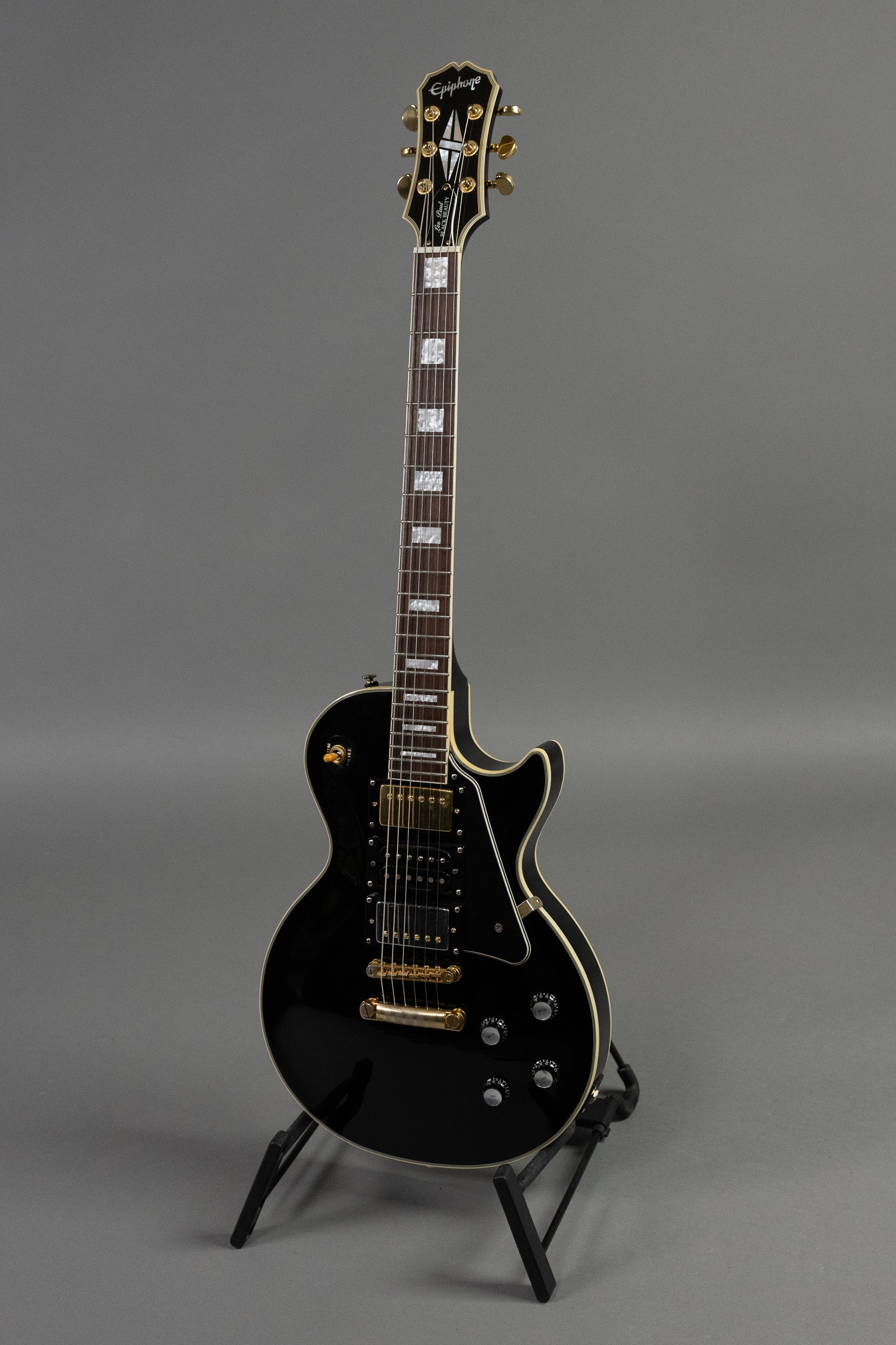 2005 Epiphone Les Paul Custom 3 Pickup  (Korea, Black)