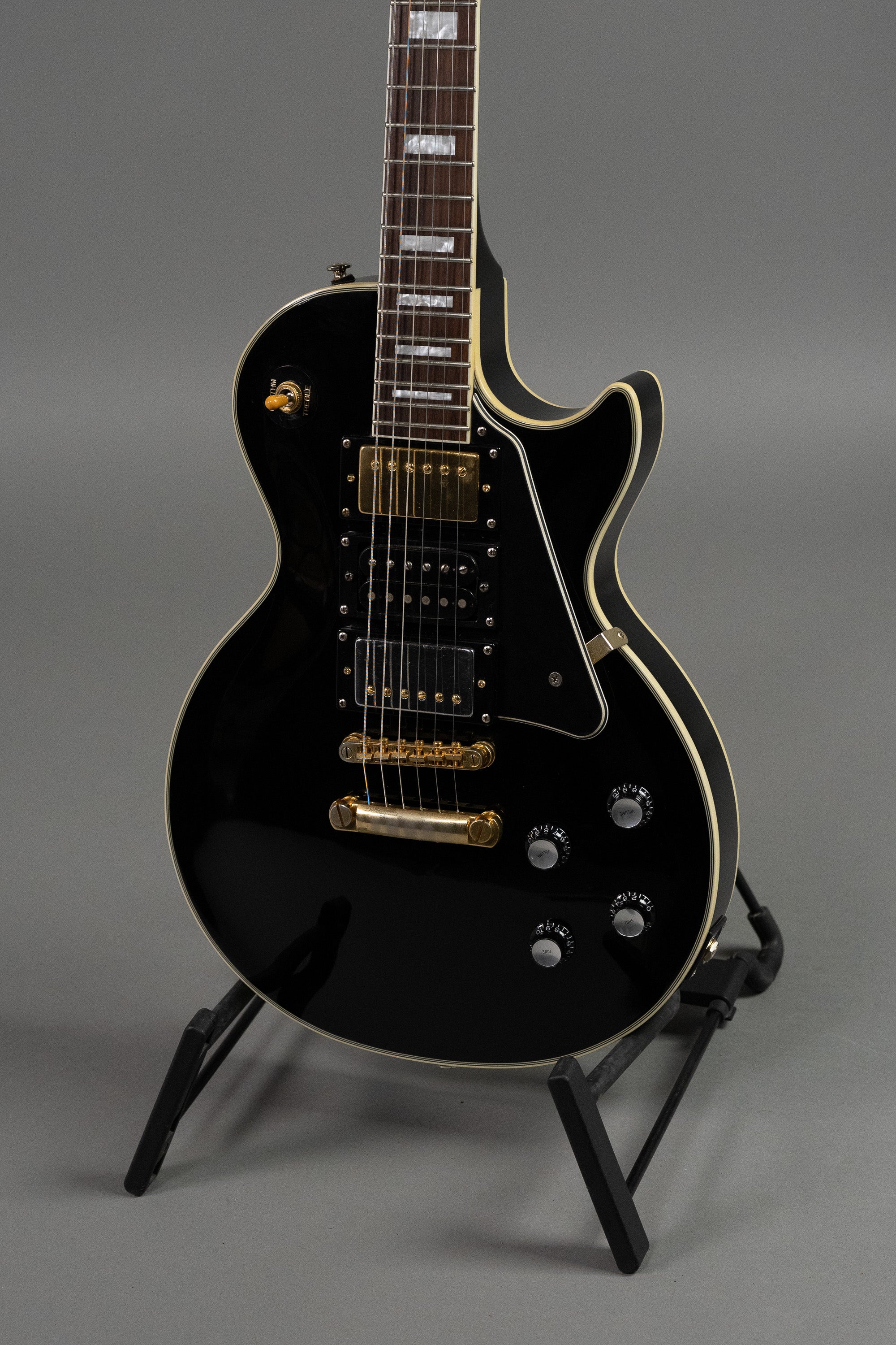 2005 Epiphone Les Paul Custom 3 Pickup  (Korea, Black)