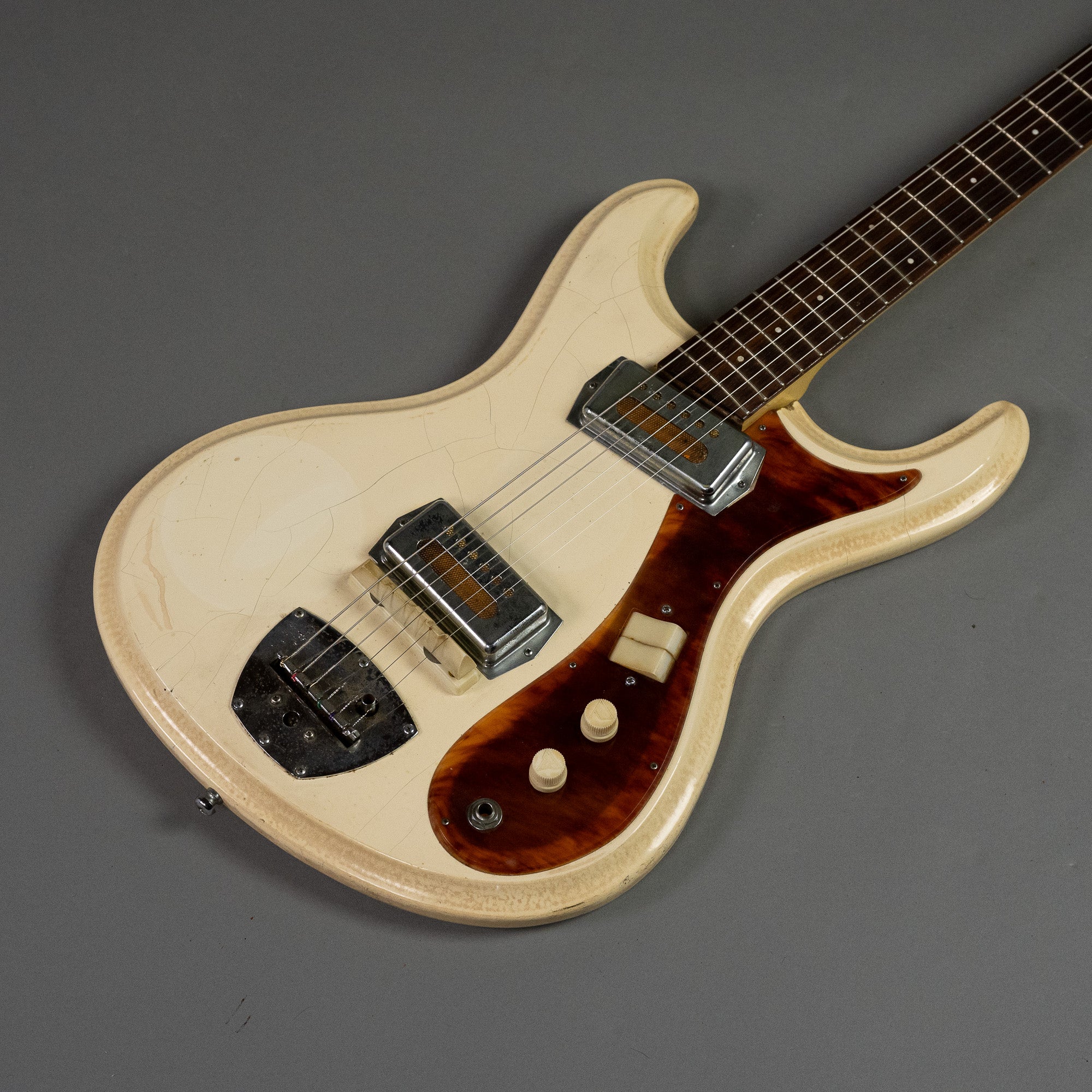 グヤトーン　GUYATONE LG-150T WHITE 60-70s Guyatone グヤトーン LG-150T - レトロな1960年代ジャパン