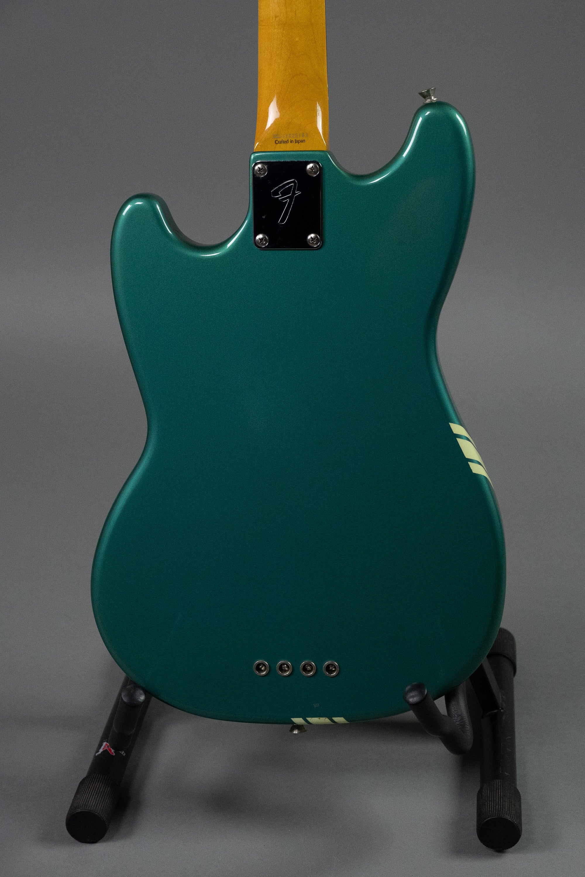 2002 Fender Mustang Bass (Japan, Ocean Turquoise, Comp Stripe)