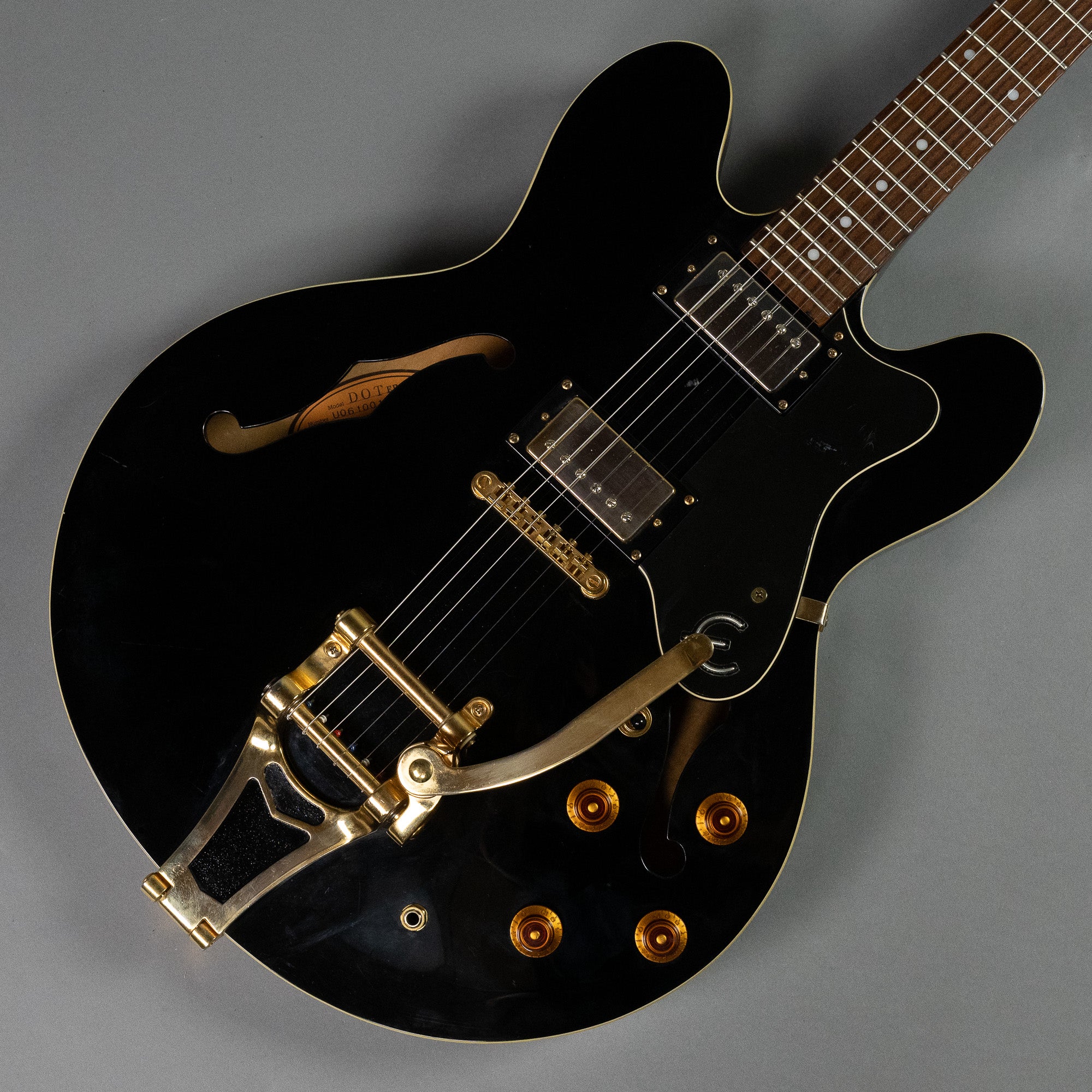 2006 Epiphone Dot (Korea, Black, Bigsby)