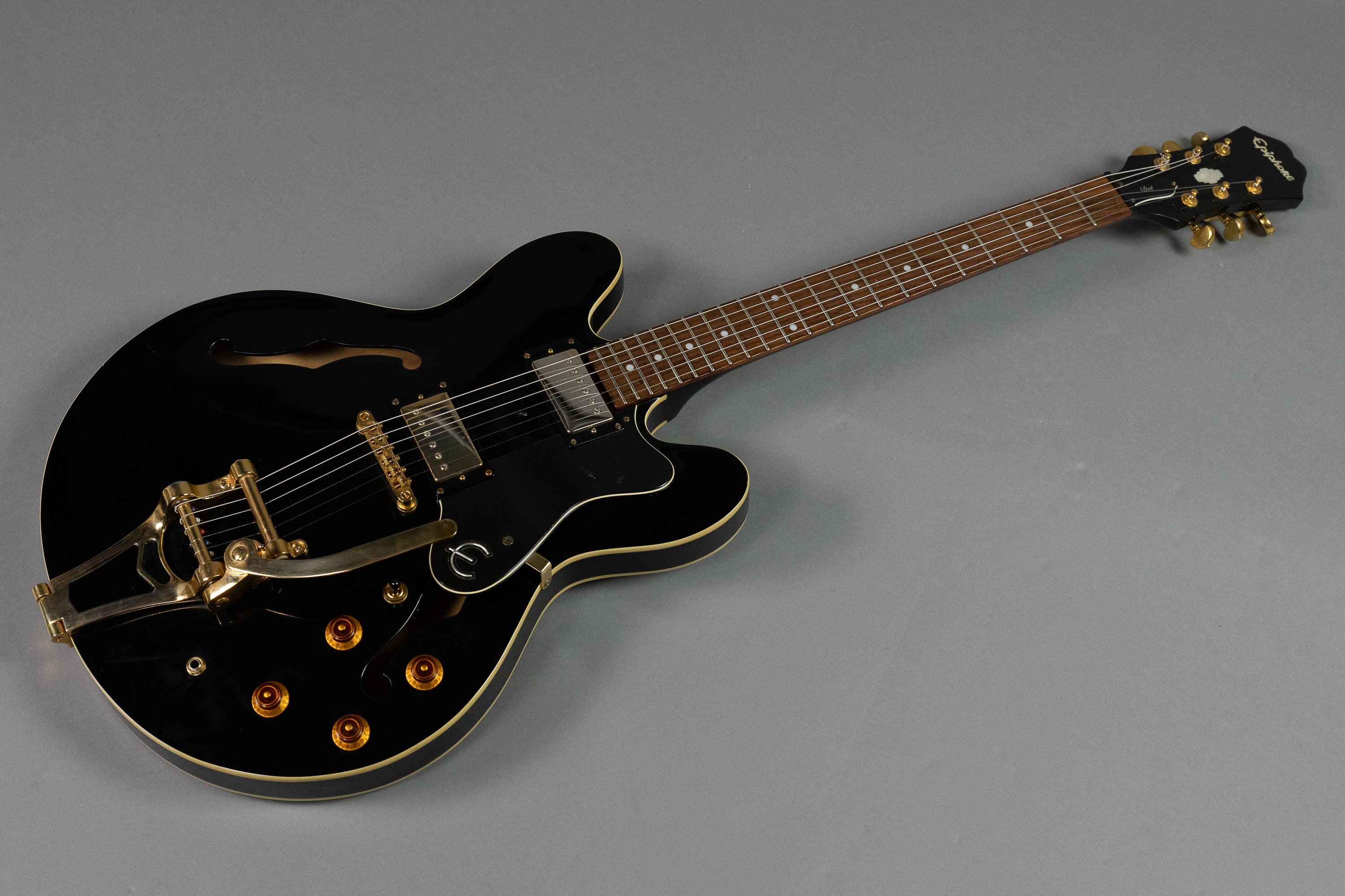 2006 Epiphone Dot (Korea, Black, Bigsby)