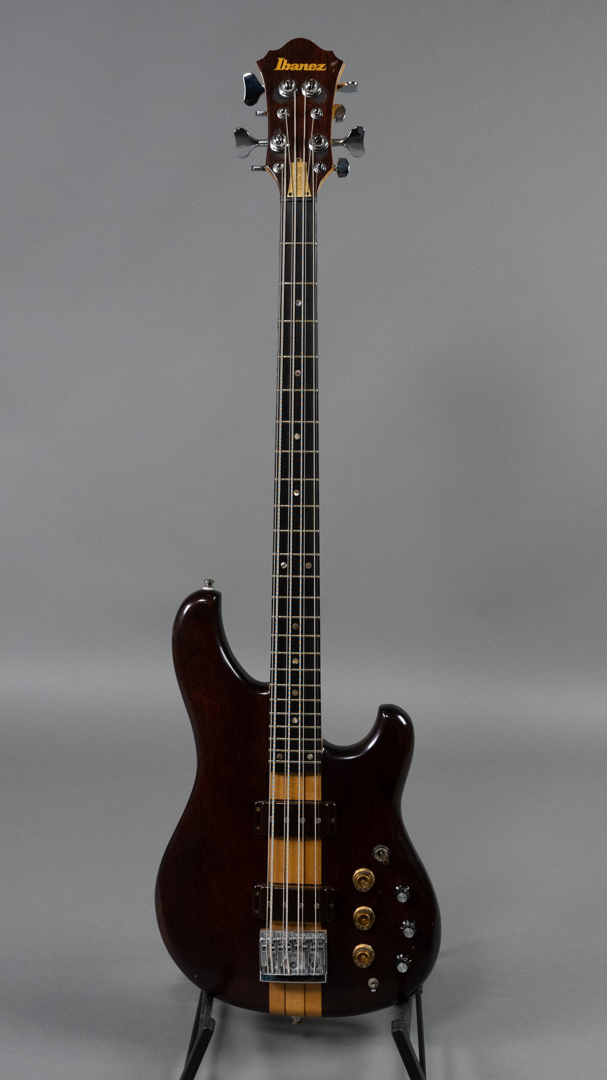 1980 Ibanez Musician MC924 Bass 8 String (Japan, Walnut, Gig Bag)