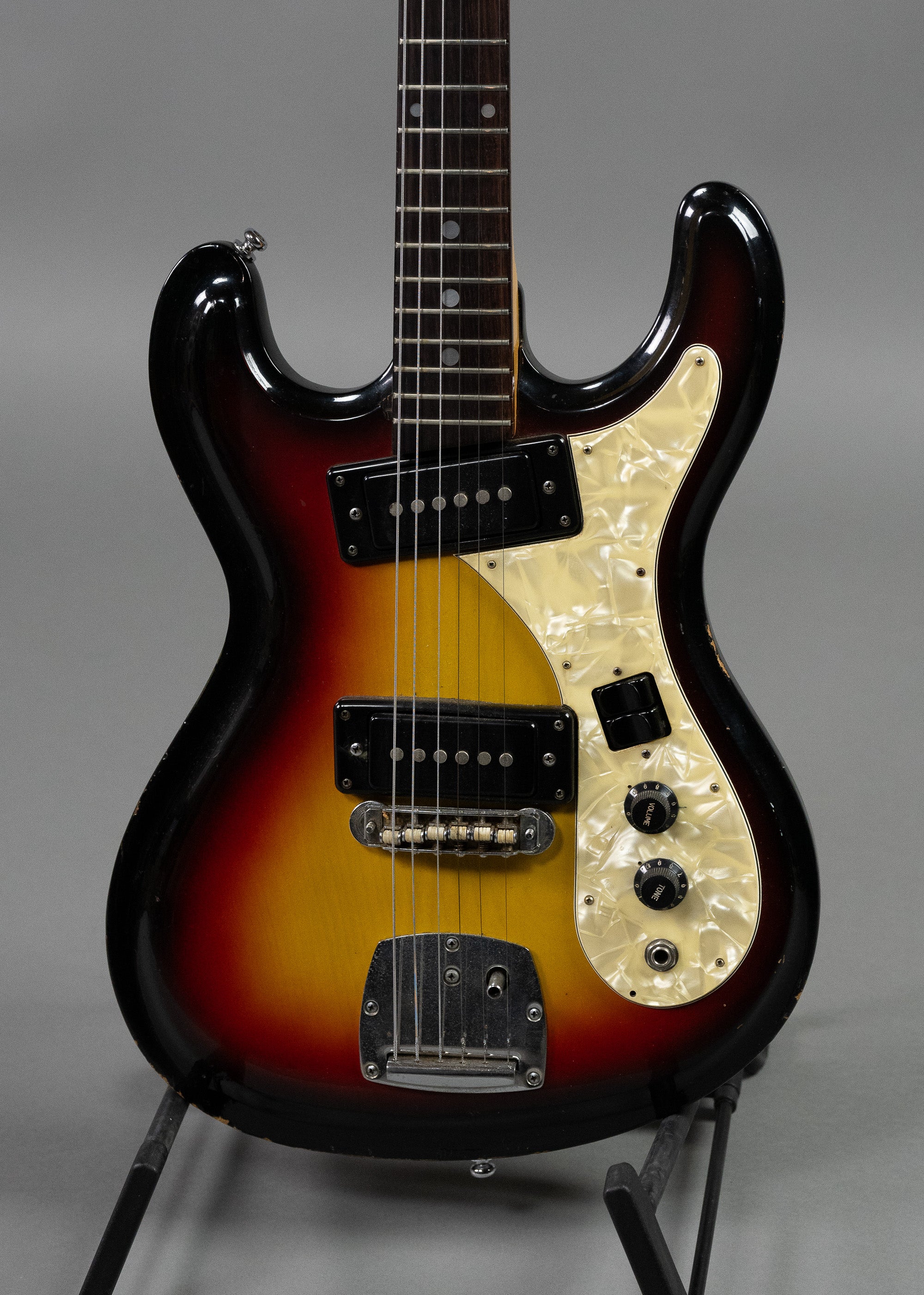 c1970's Univox Hi-Flyer 'Mosrite' (Japan, Sunburst)