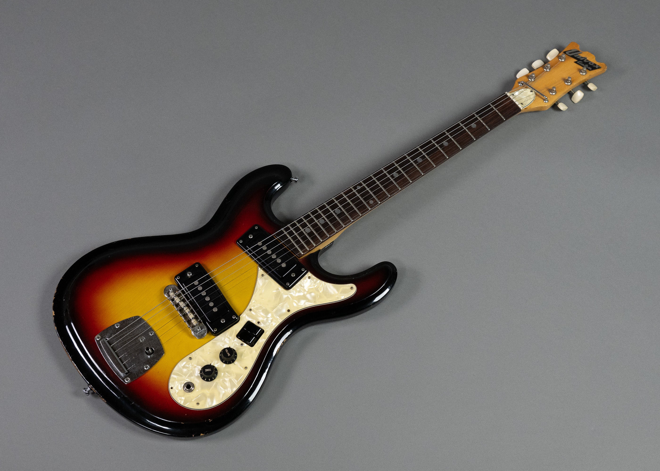 c1970's Univox Hi-Flyer 'Mosrite' (Japan, Sunburst)