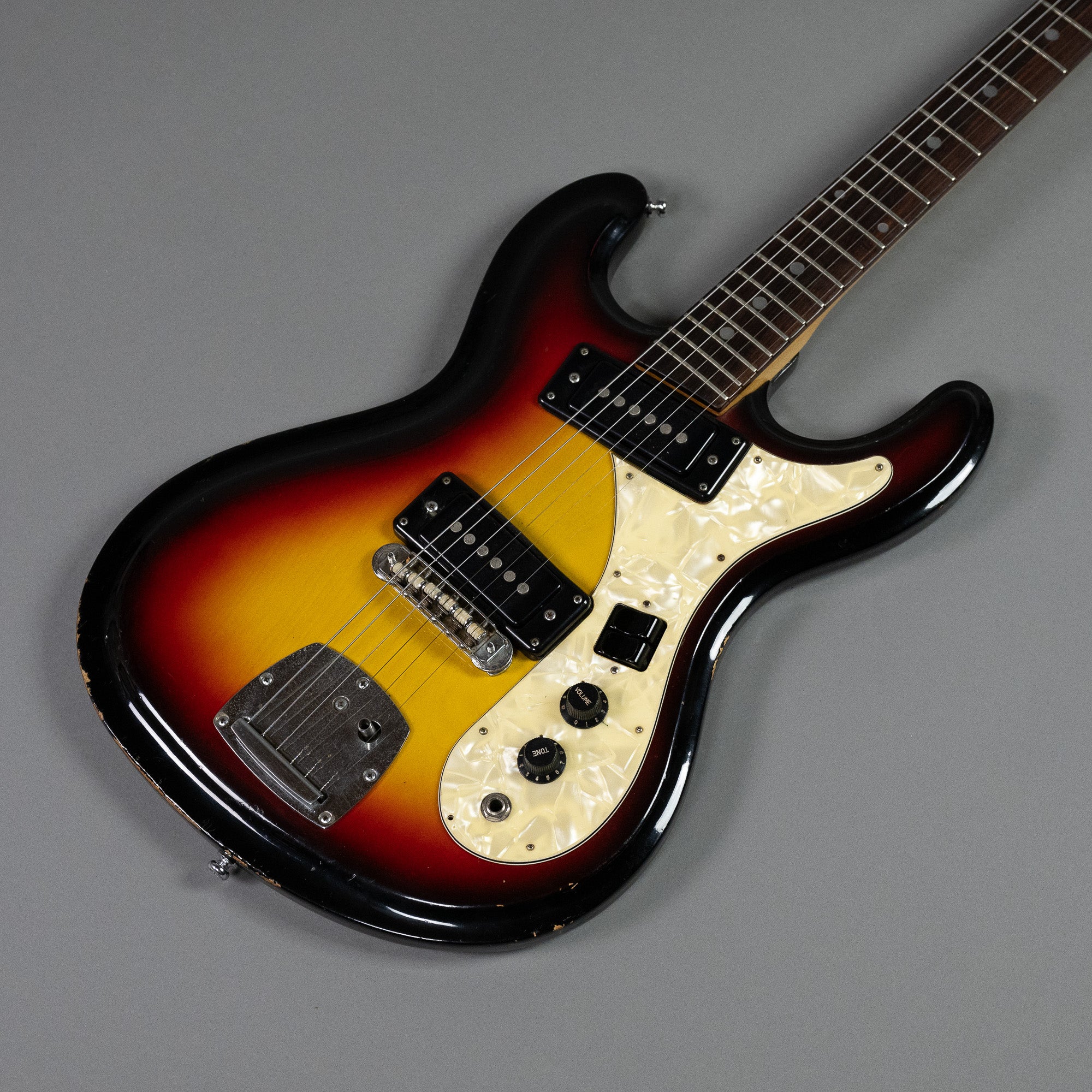 c1970's Univox Hi-Flyer 'Mosrite' (Japan, Sunburst)