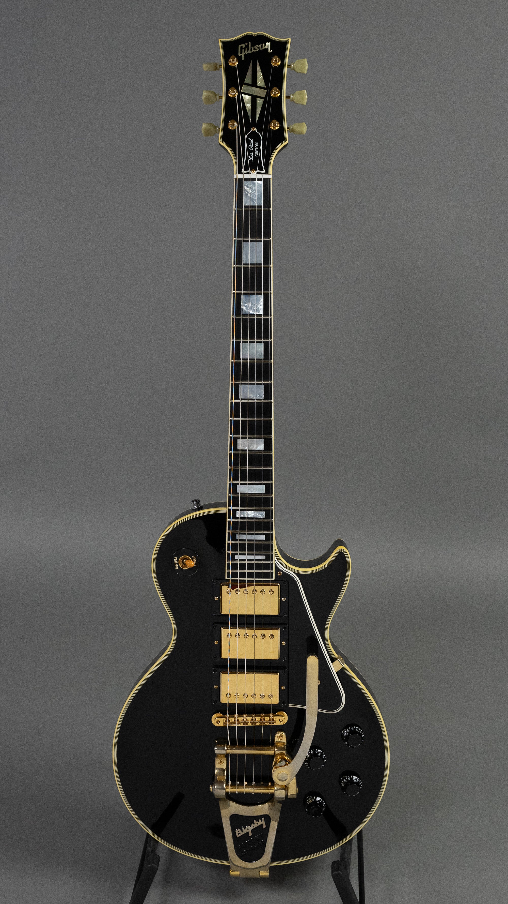 2008 Gibson '57 Custom Shop Les Paul Custom (USA, Black, OHSC)